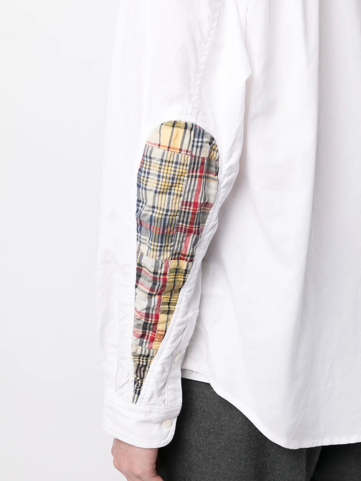 Albacore B.D. elbow-patch cotton shirt