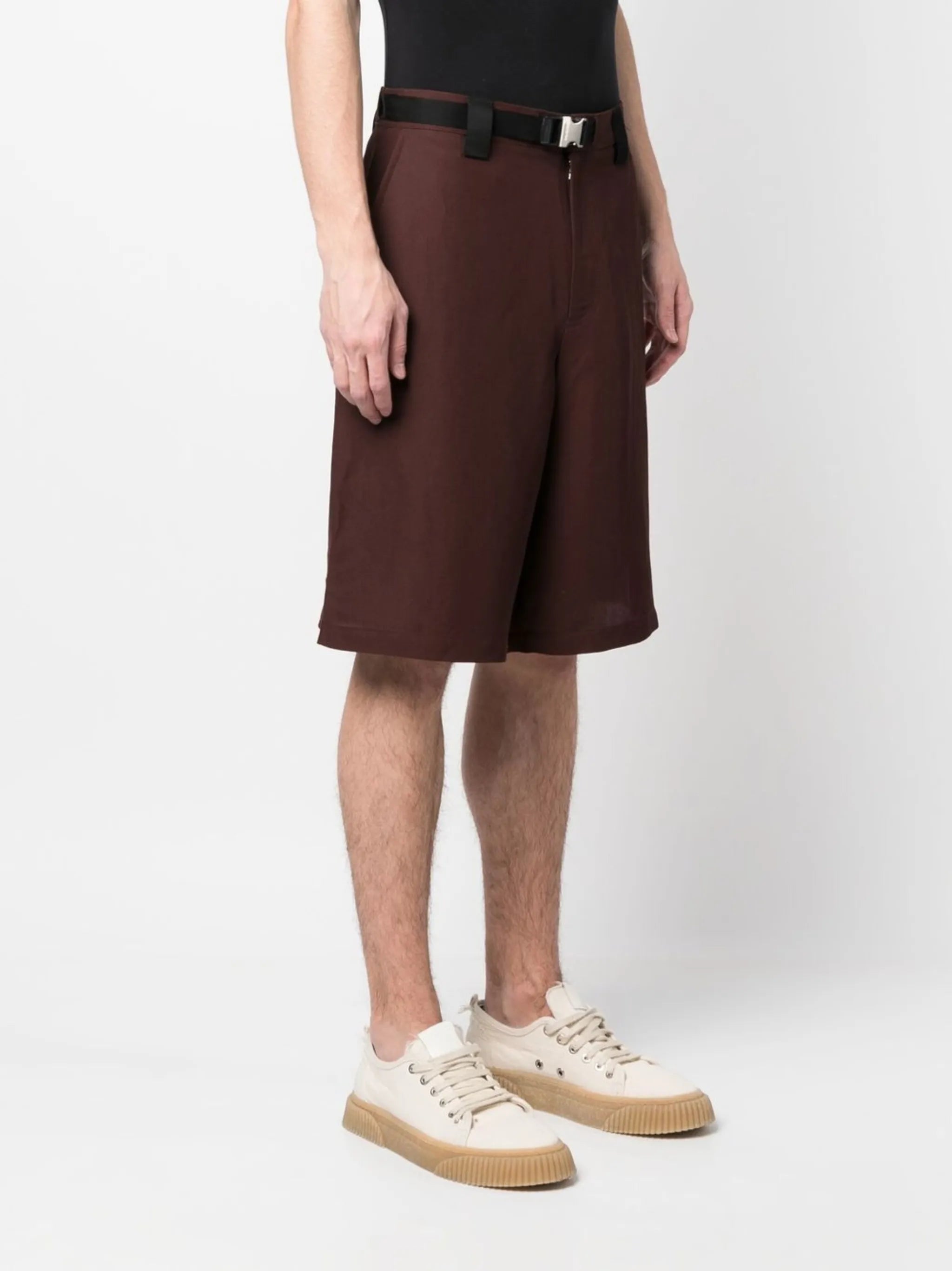 knee-length shorts