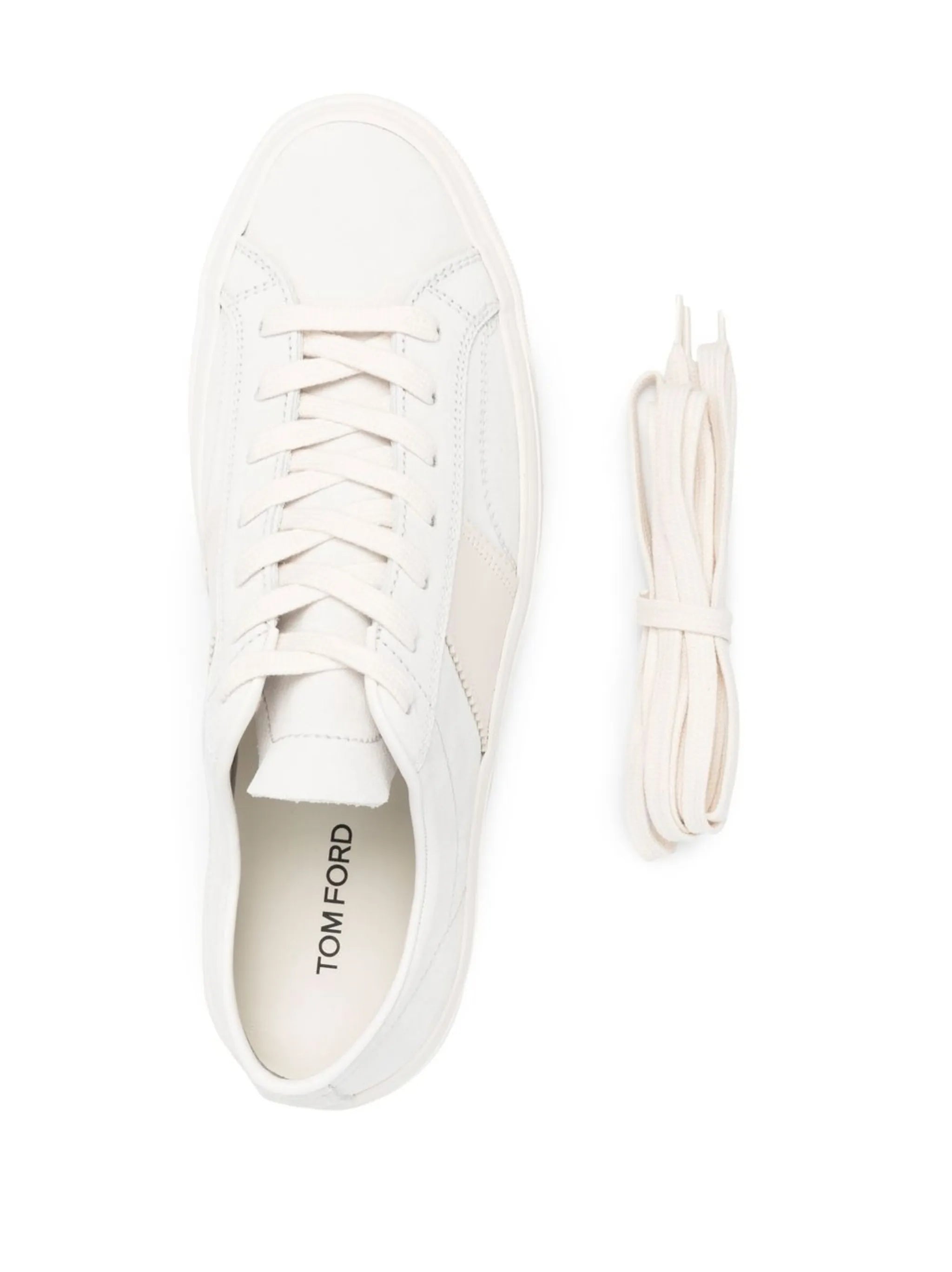 panelled low-top sneakers