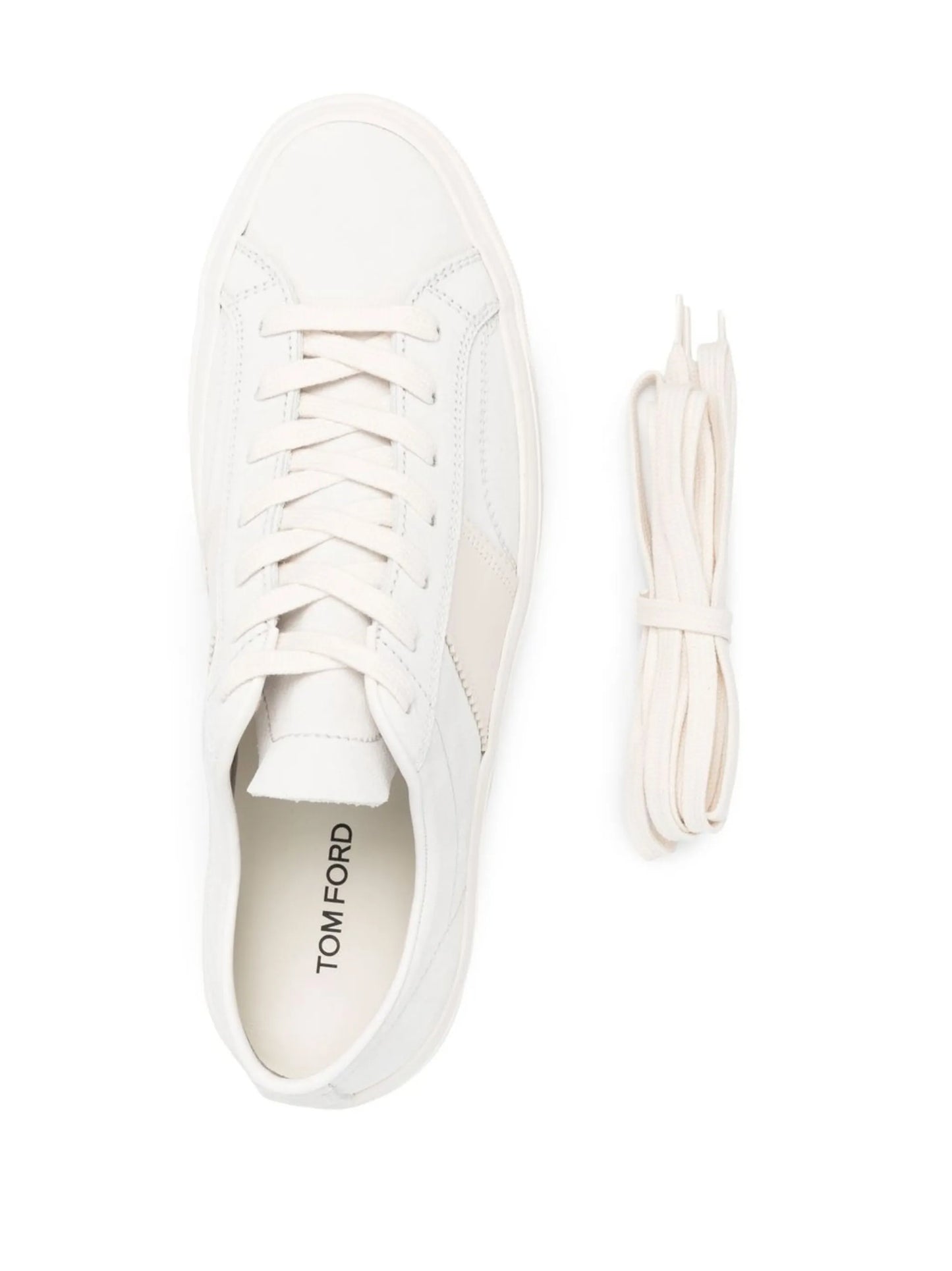 panelled low-top sneakers