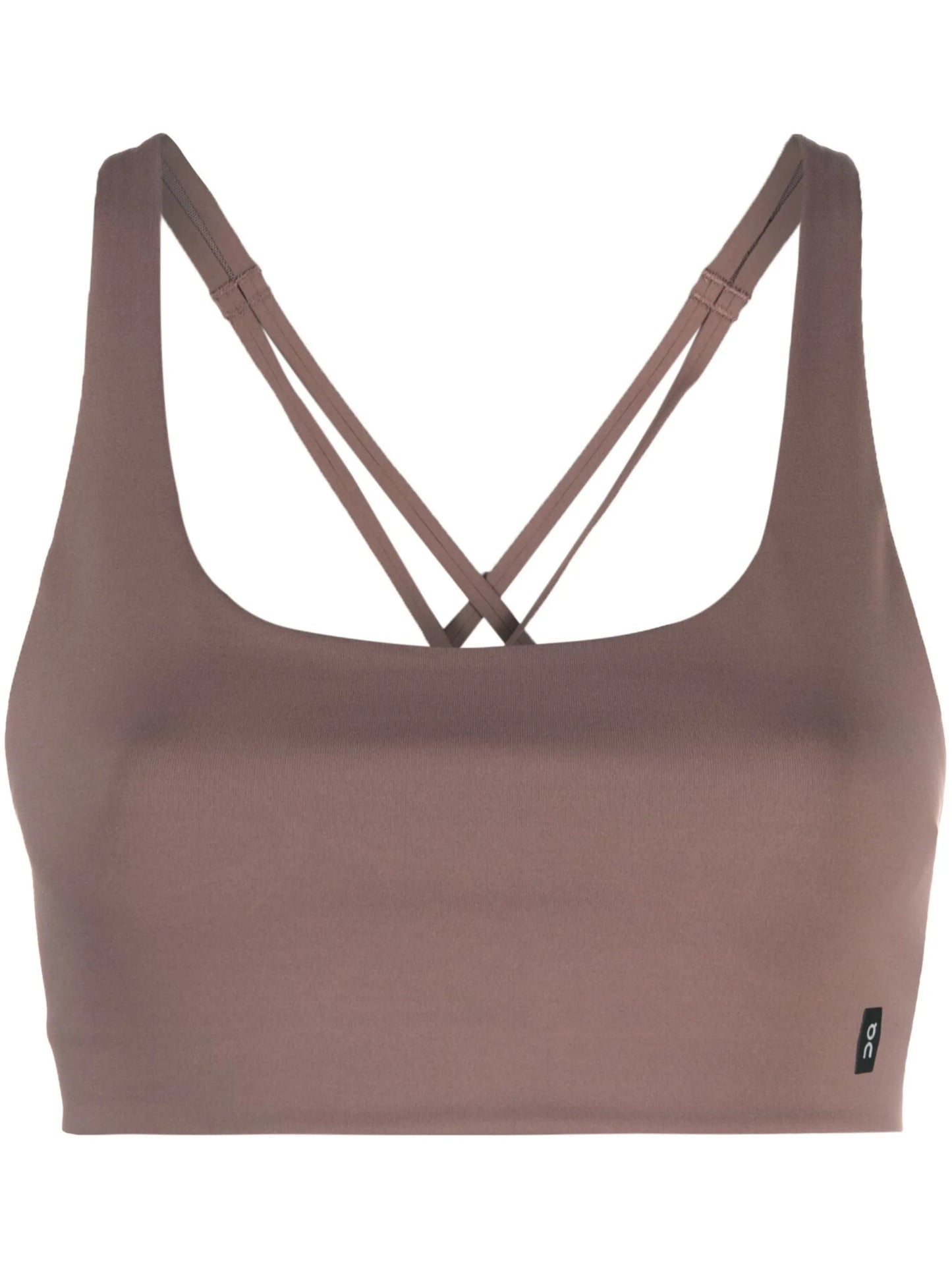 sleeveless criss-cross sports bra
