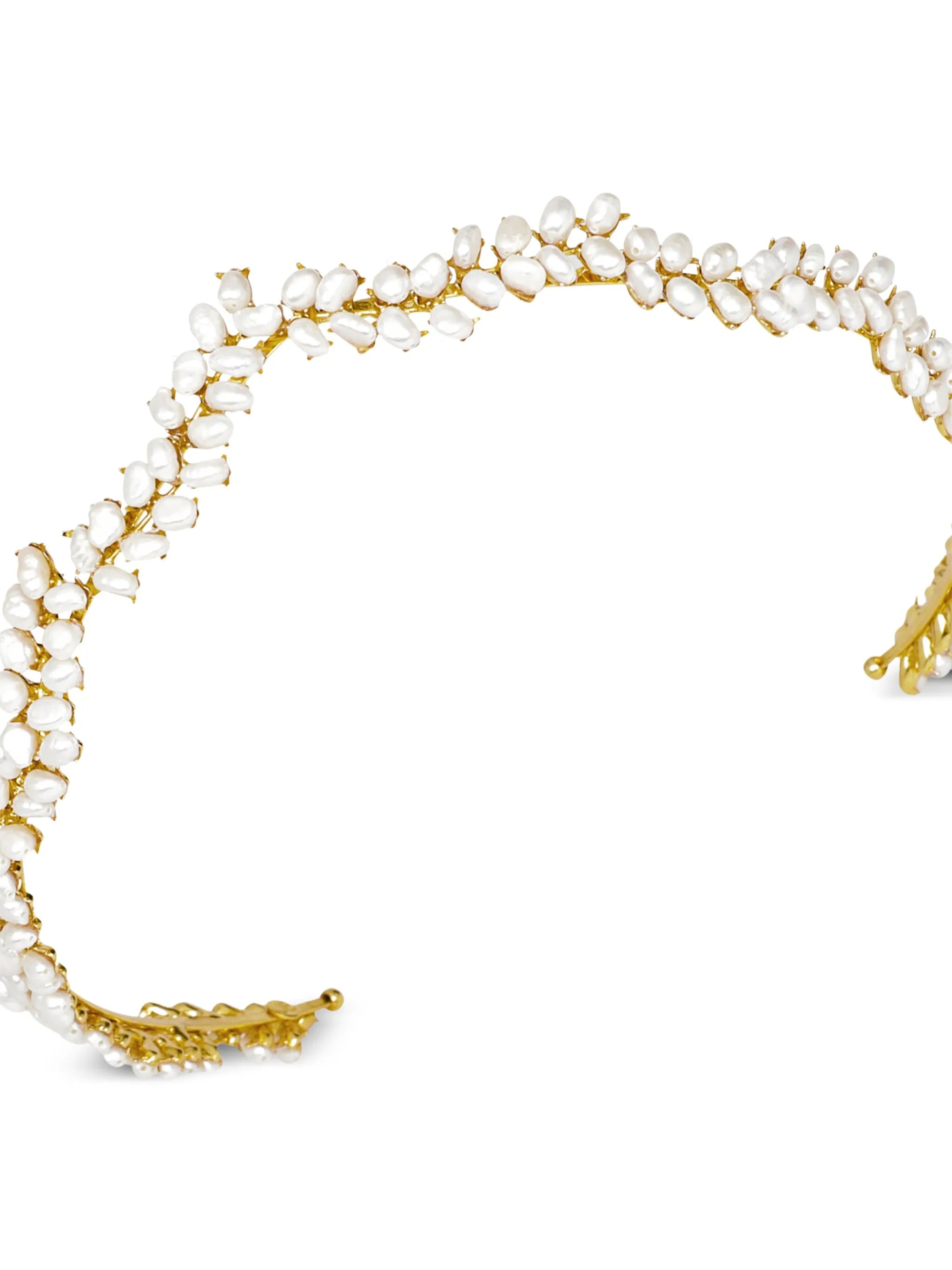 Franca pearl-embellished tiara