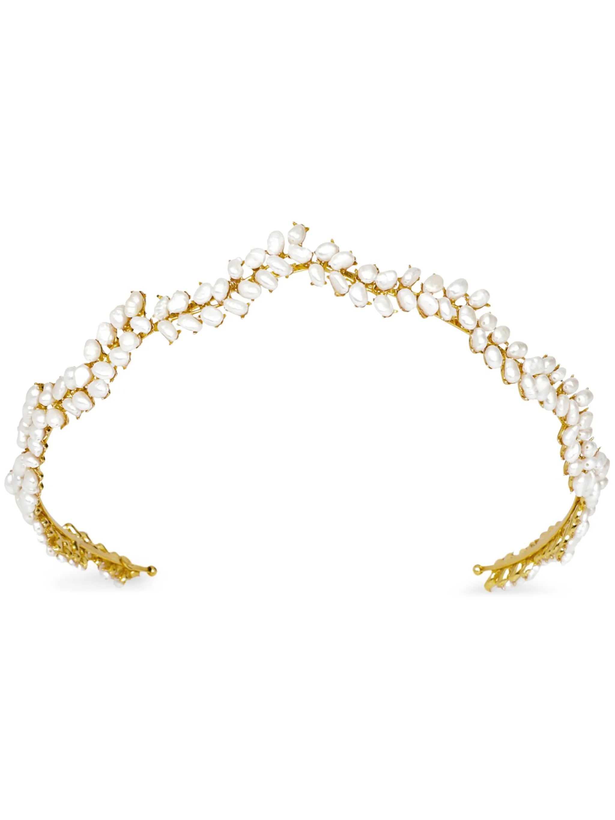 Franca pearl-embellished tiara