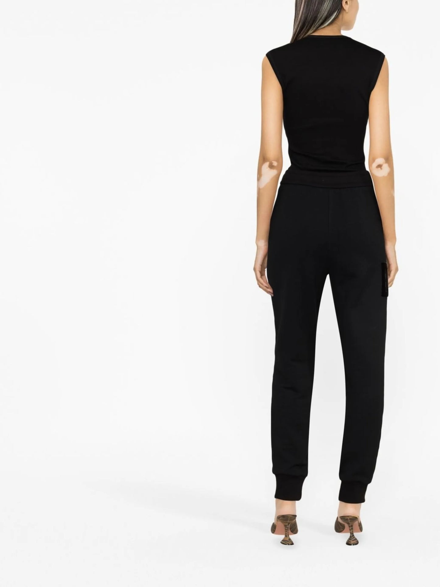 drawstring skinny track pants