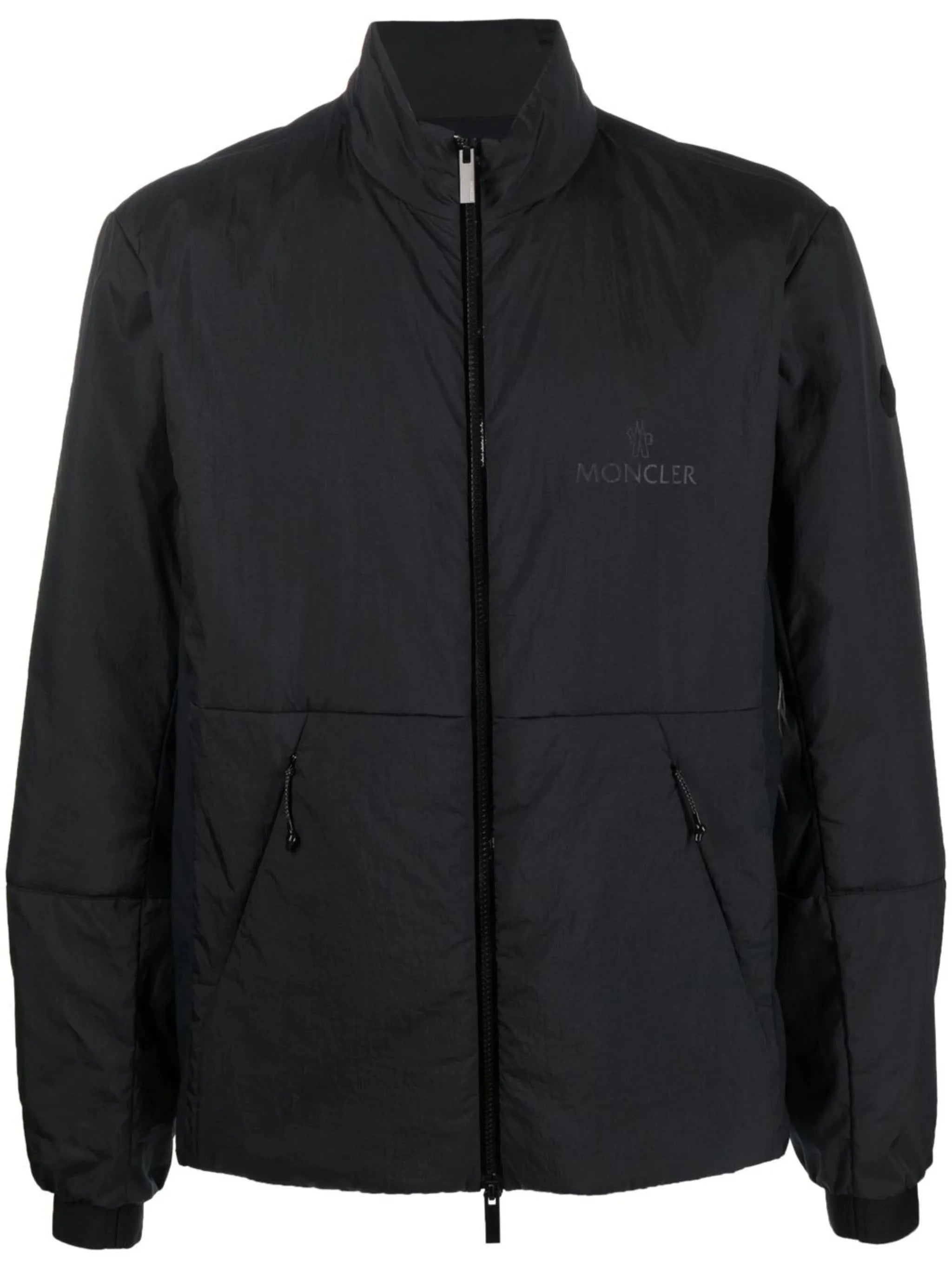 logo-print bomber jacket