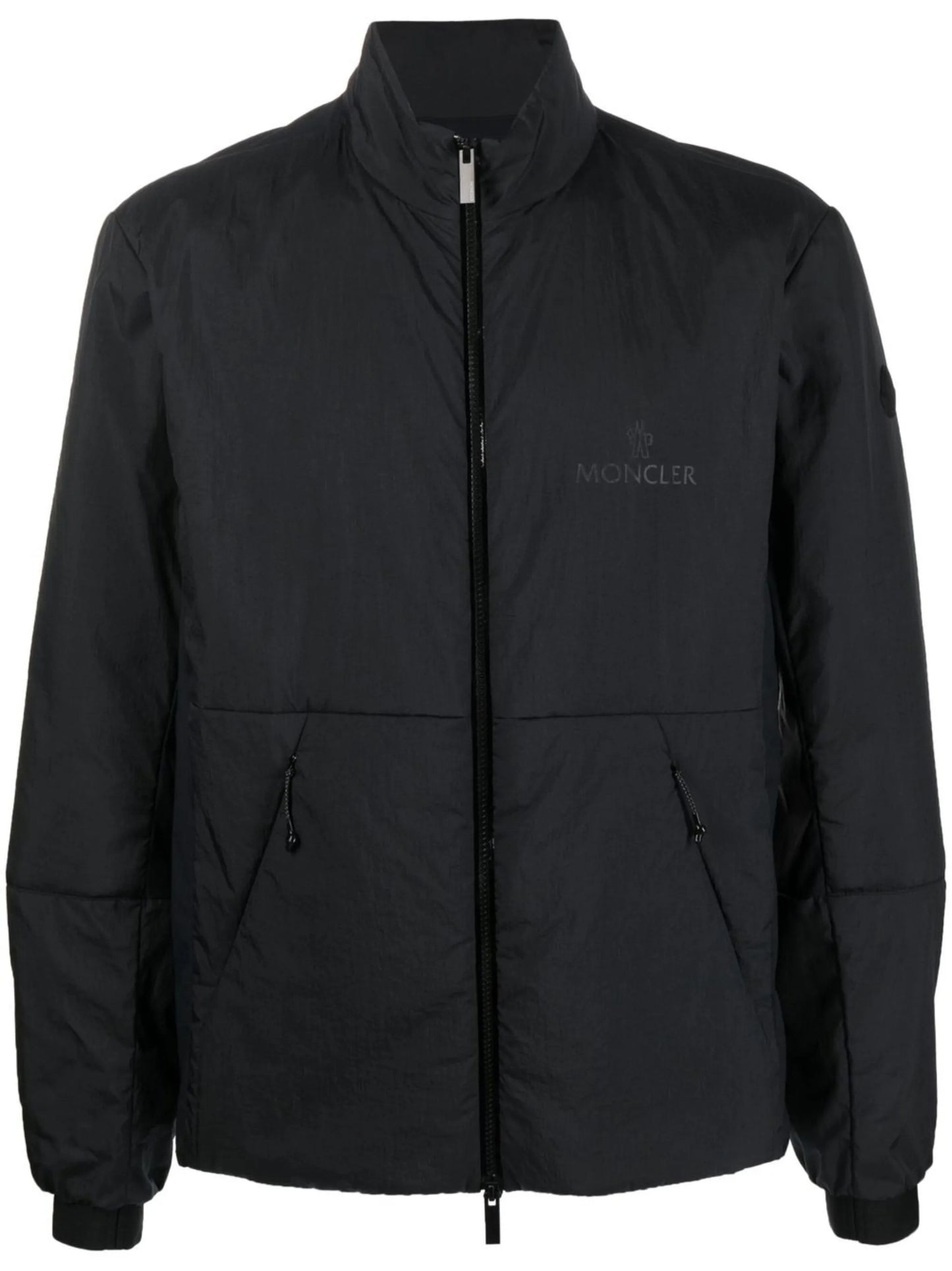 logo-print bomber jacket