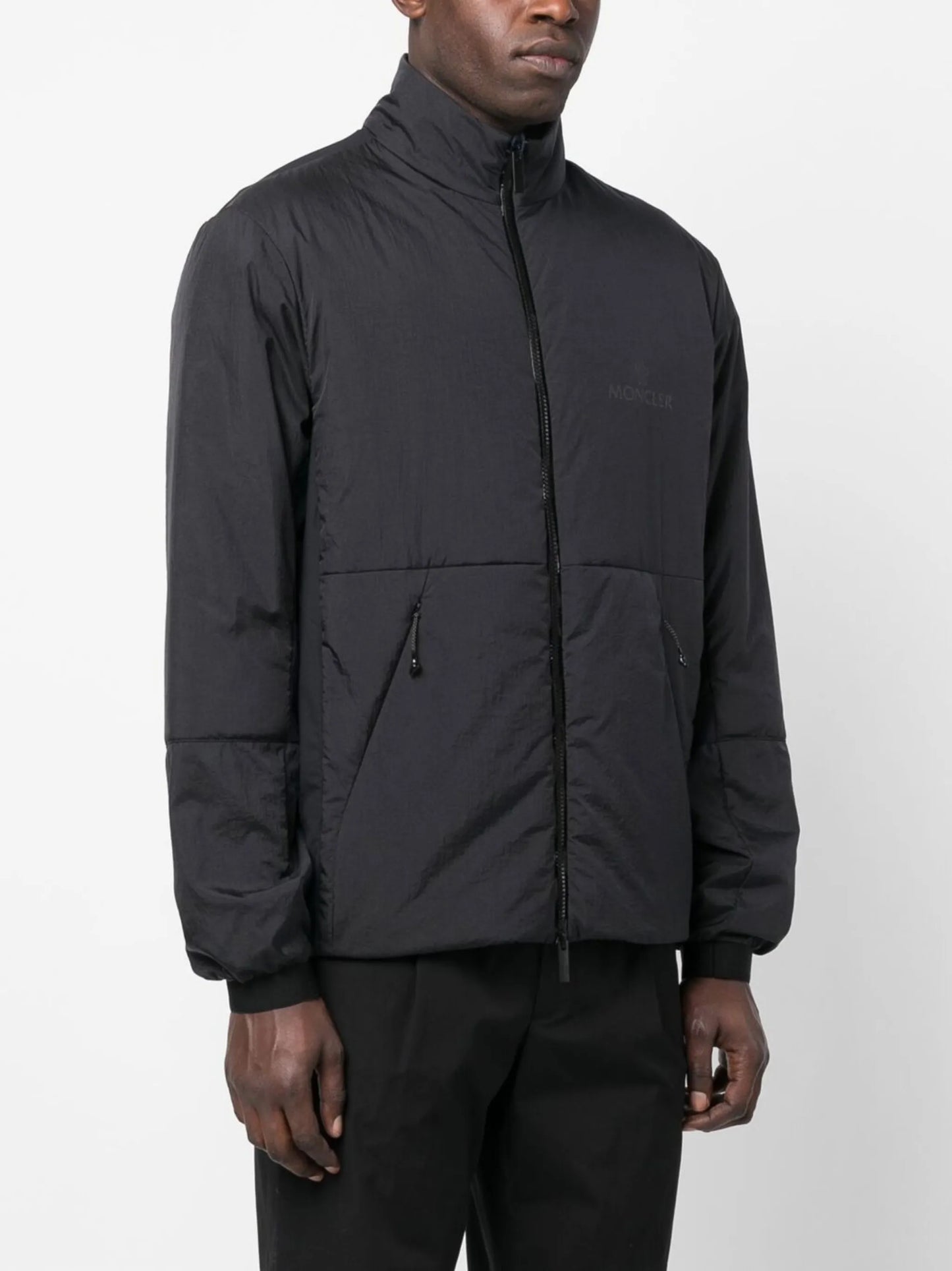 logo-print bomber jacket