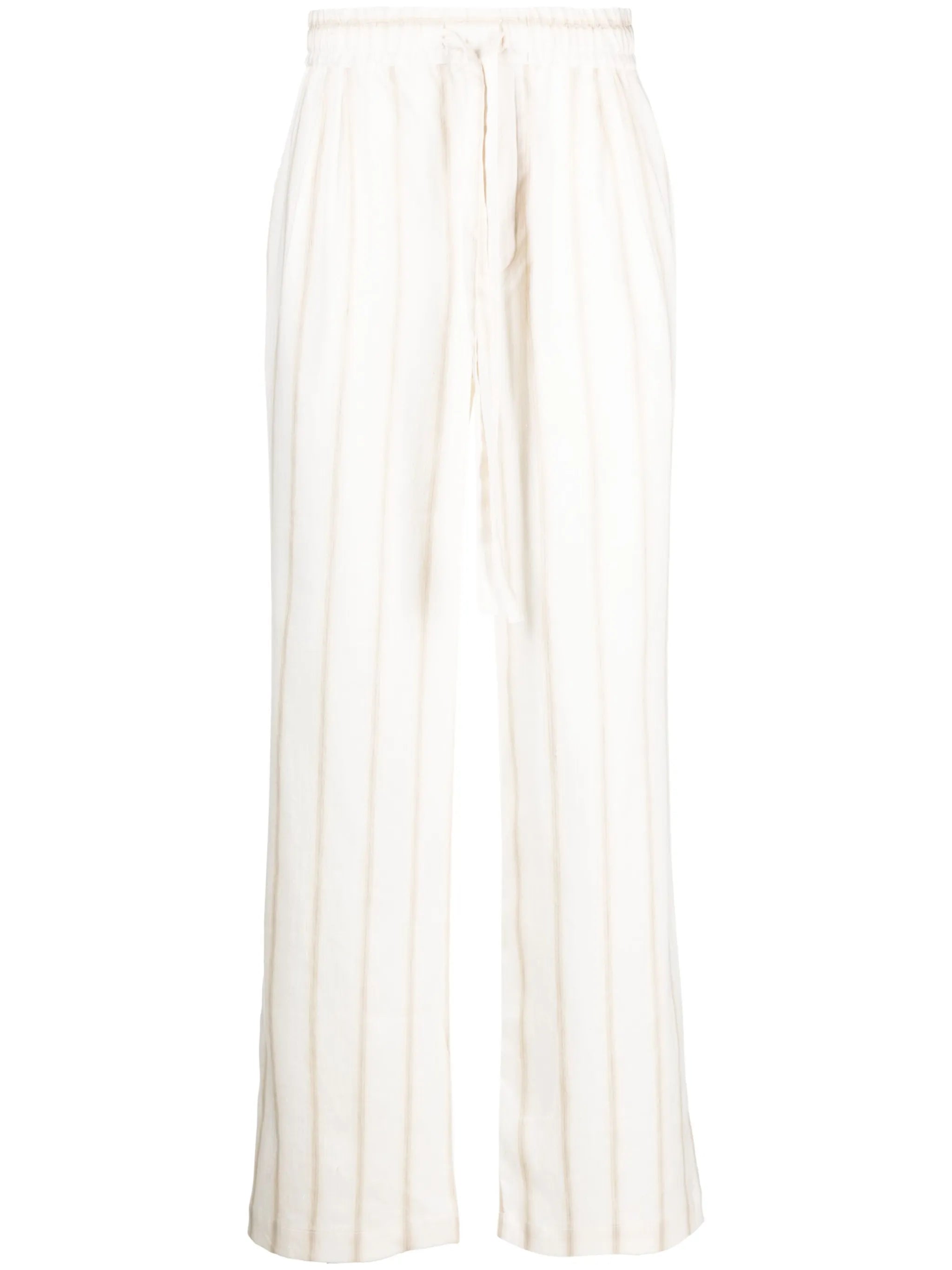 wide-leg drawstring trousers
