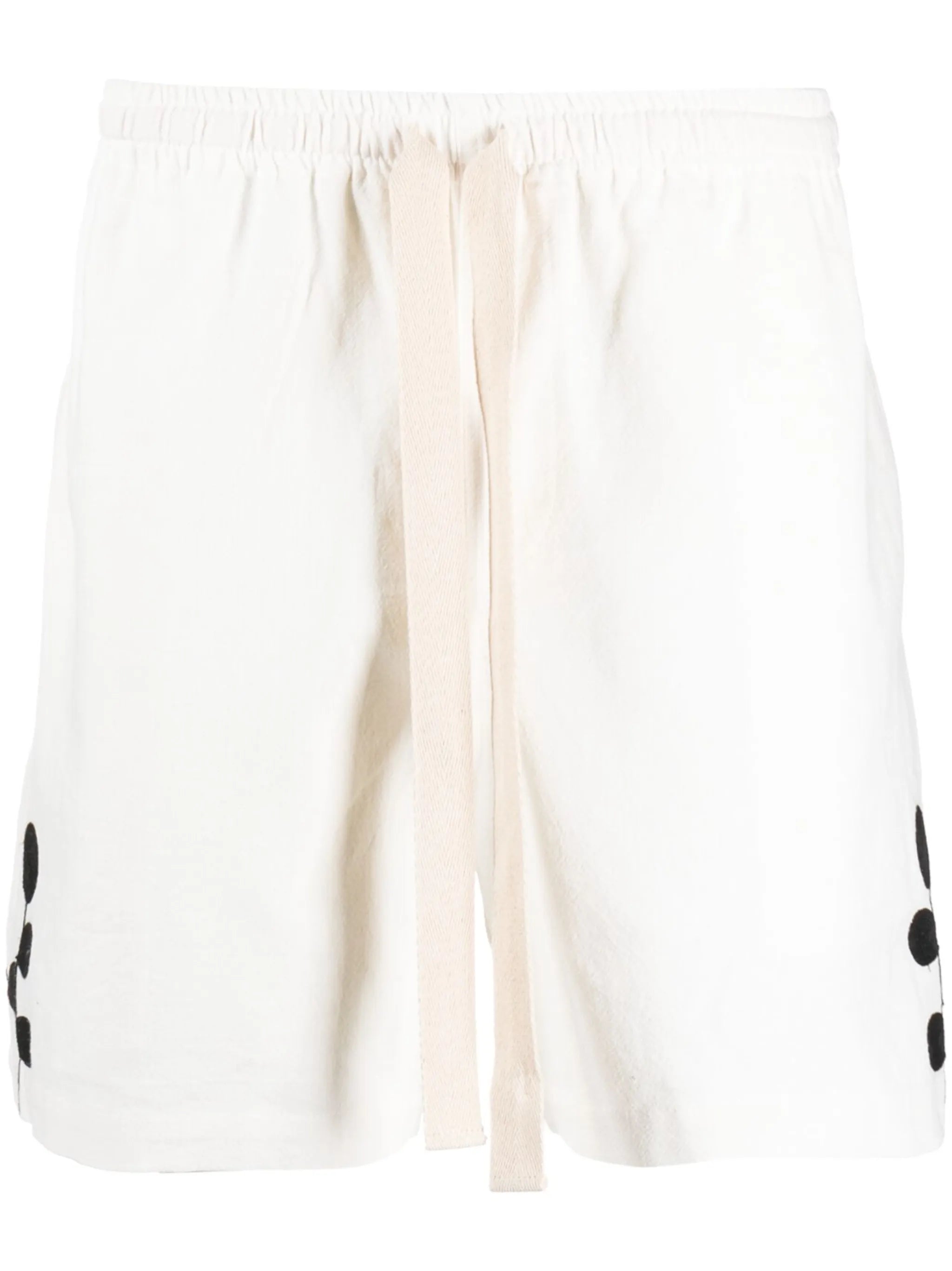 logo-embroidered drawstring track shorts