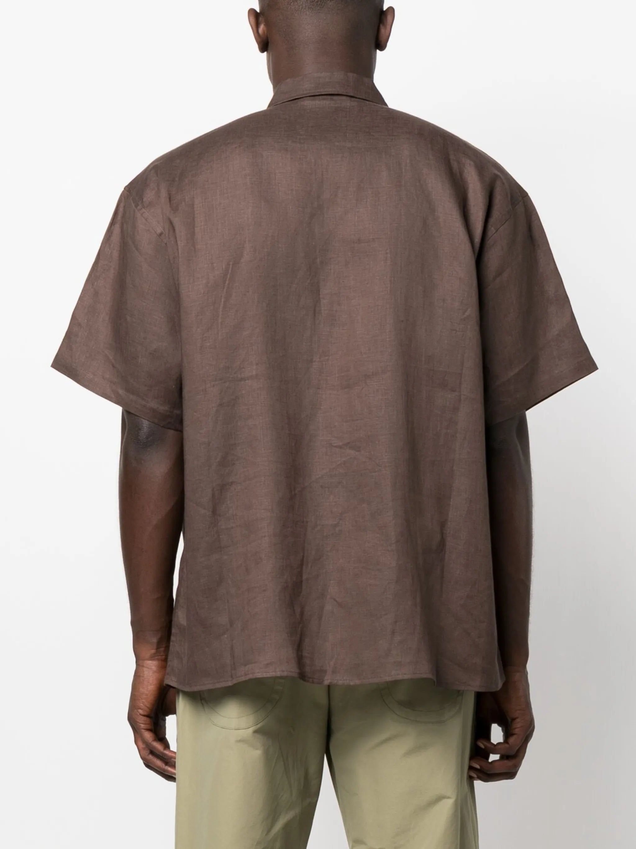 short-sleeve linen shirt