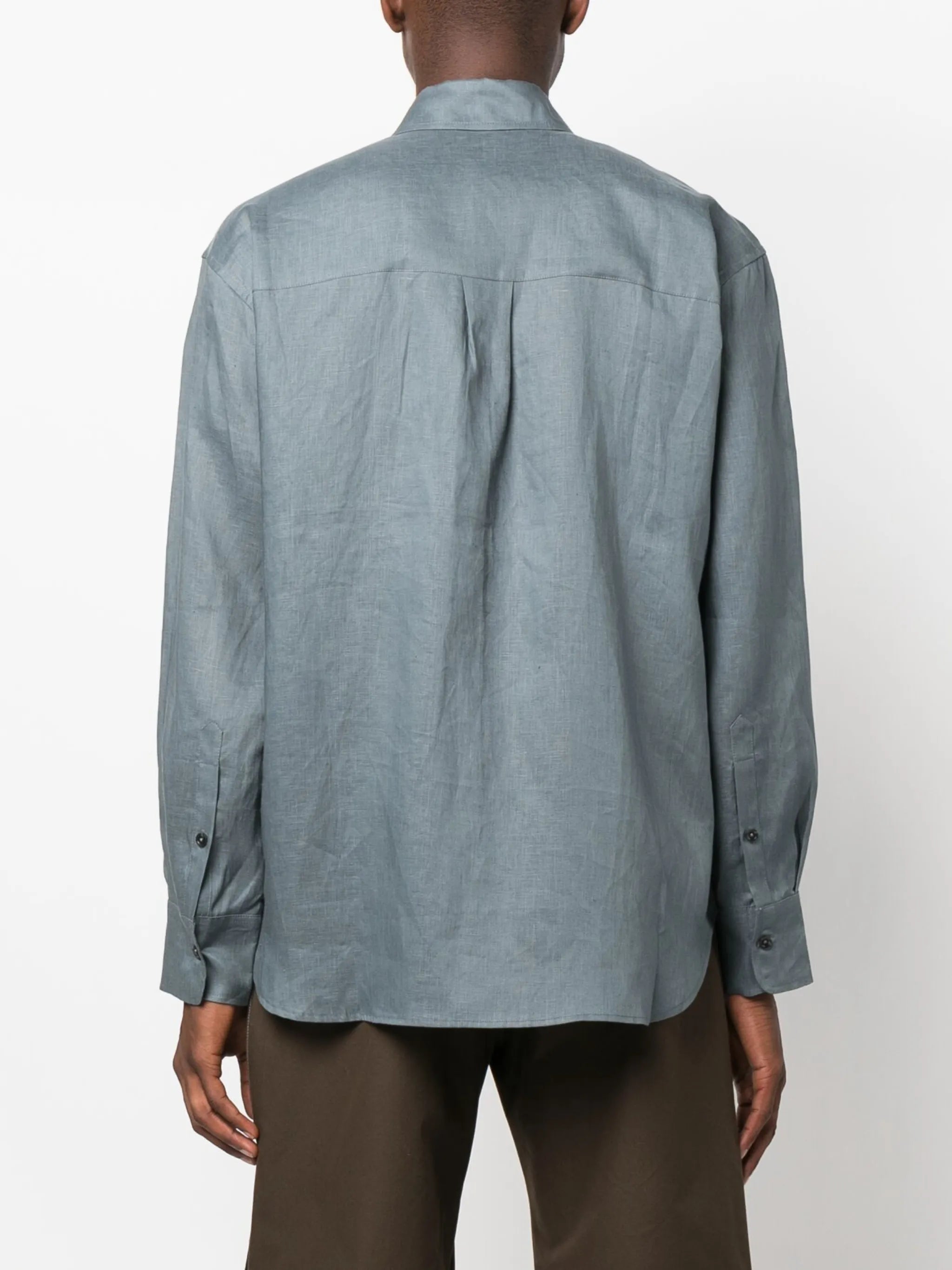 long-sleeve linen shirt