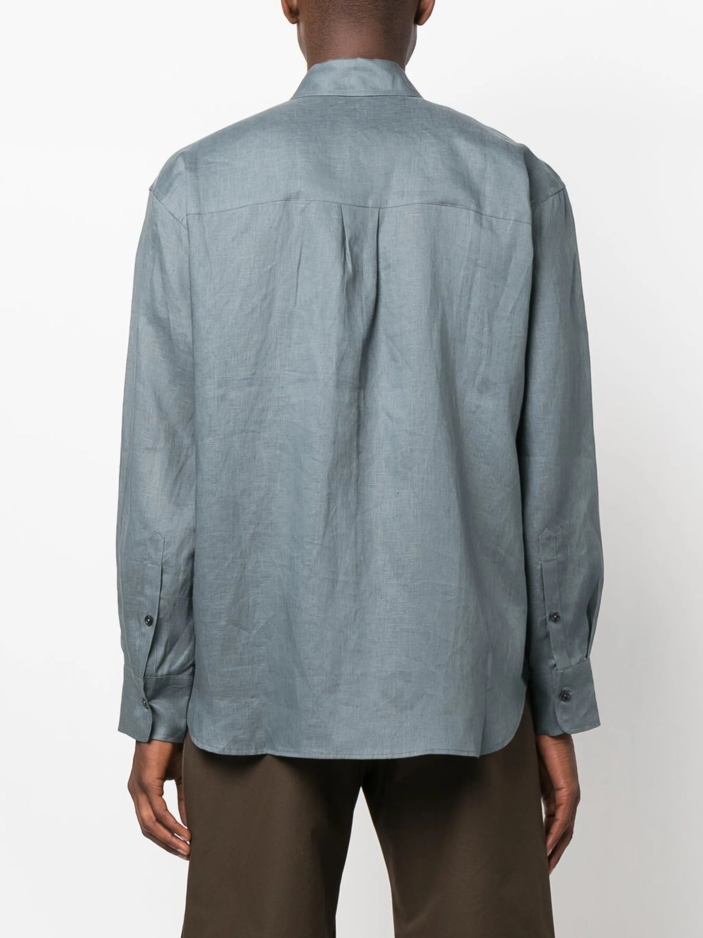 long-sleeve linen shirt