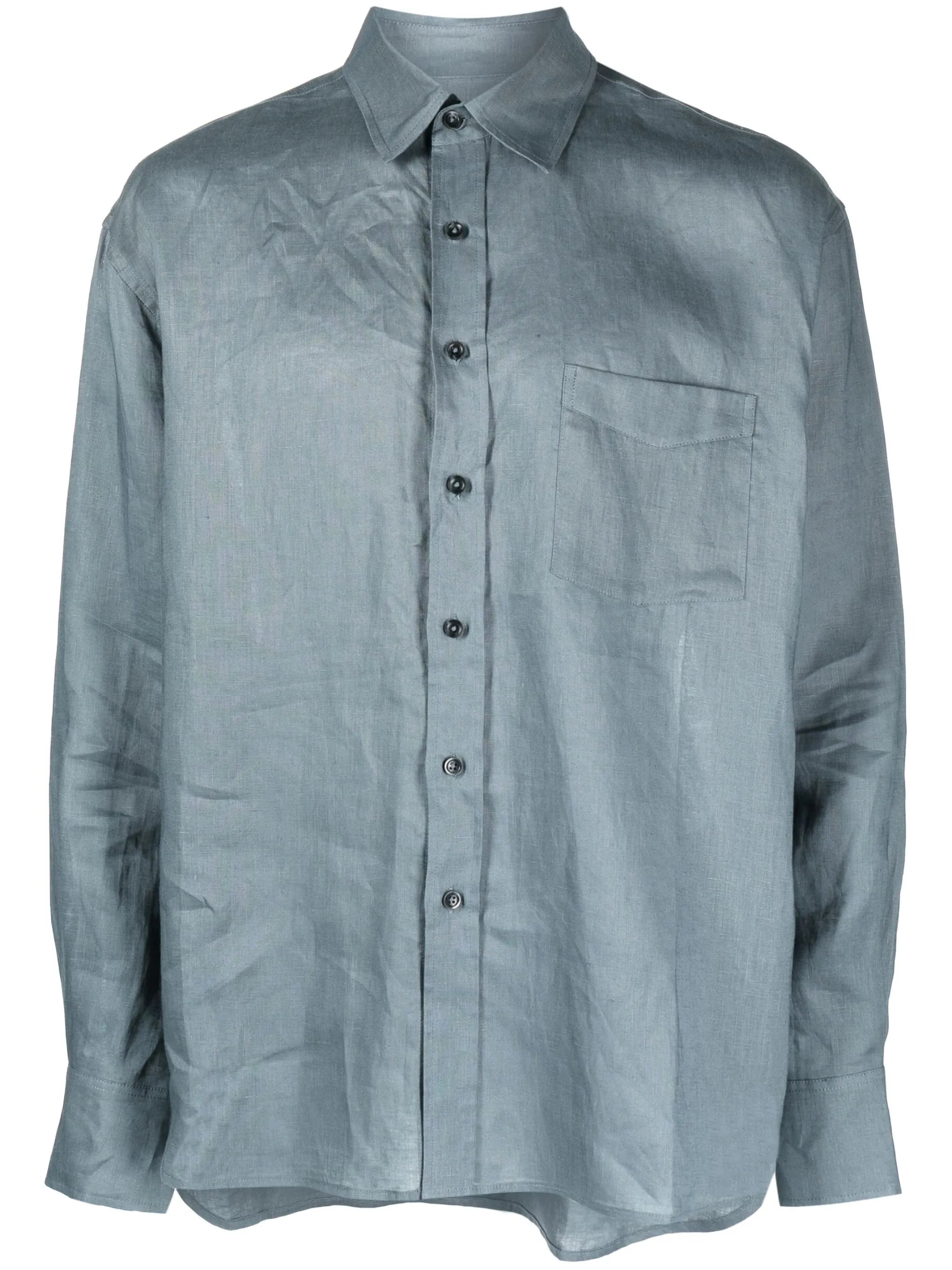 long-sleeve linen shirt