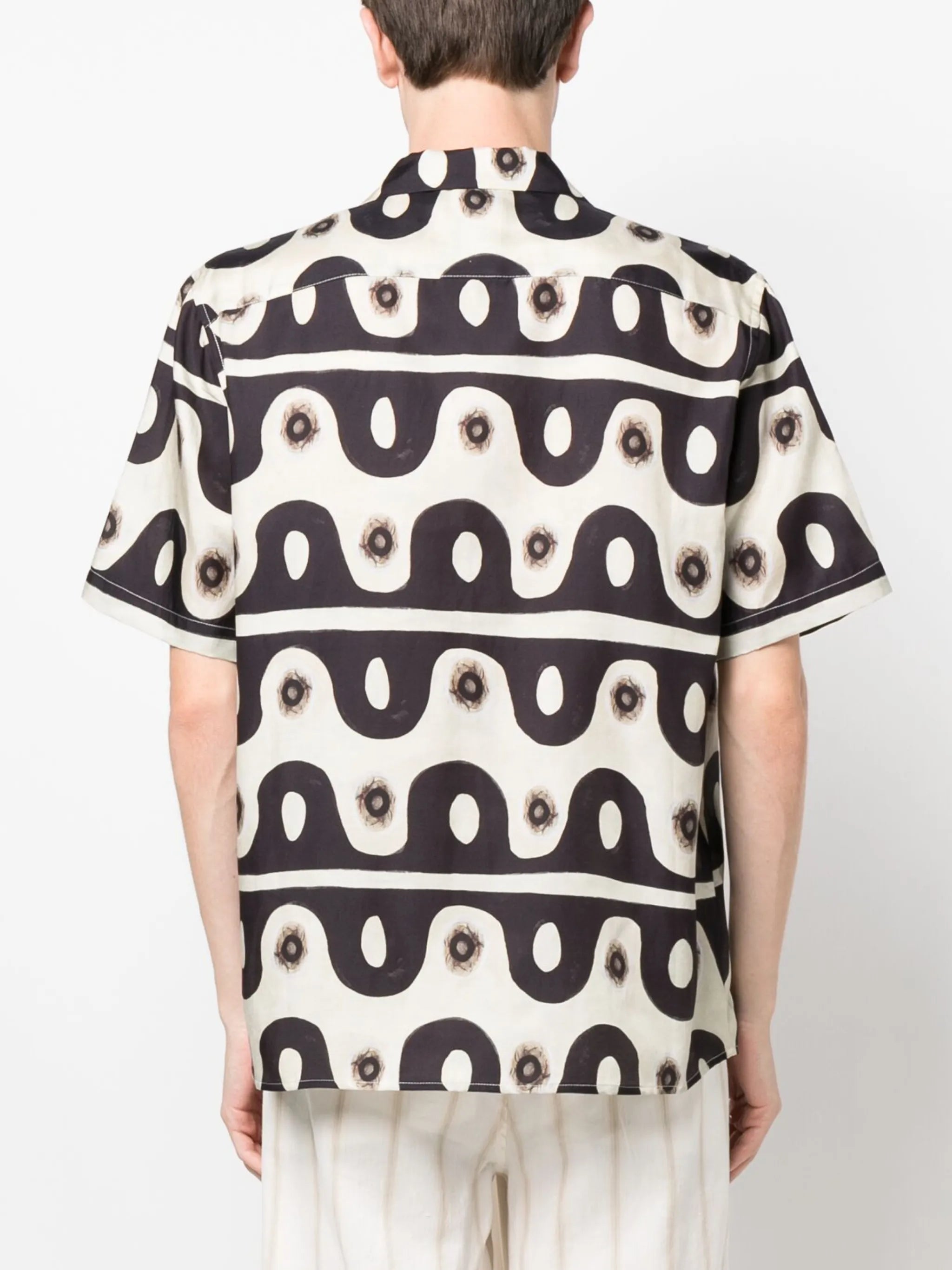 graphic-print short-sleeve shirt