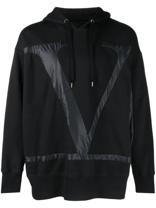 logo-detail drawstring hoodie