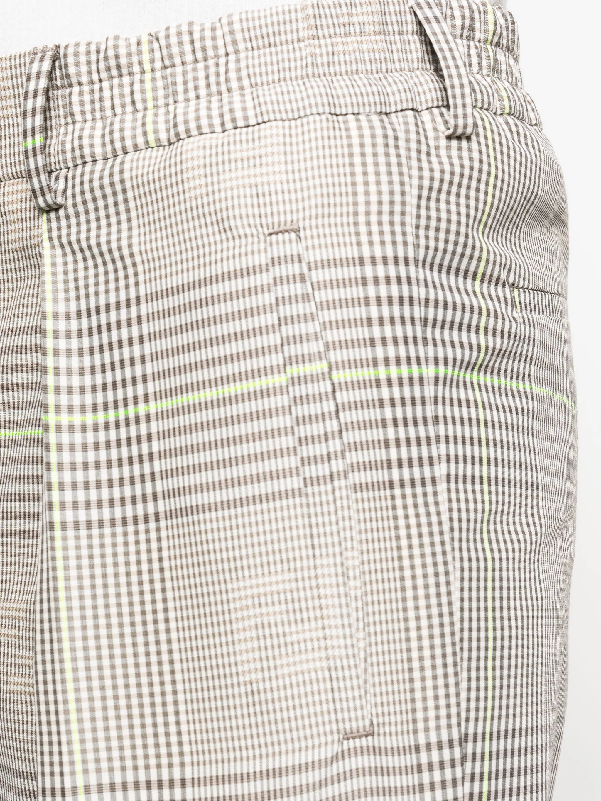 Prince-of-wales pattern trousers
