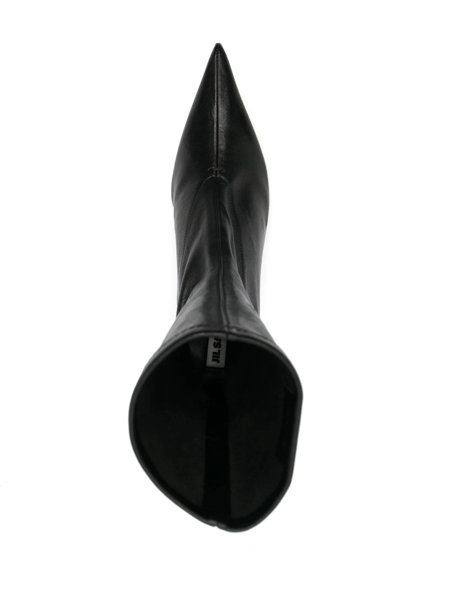 90mm pointed-toe leather boots