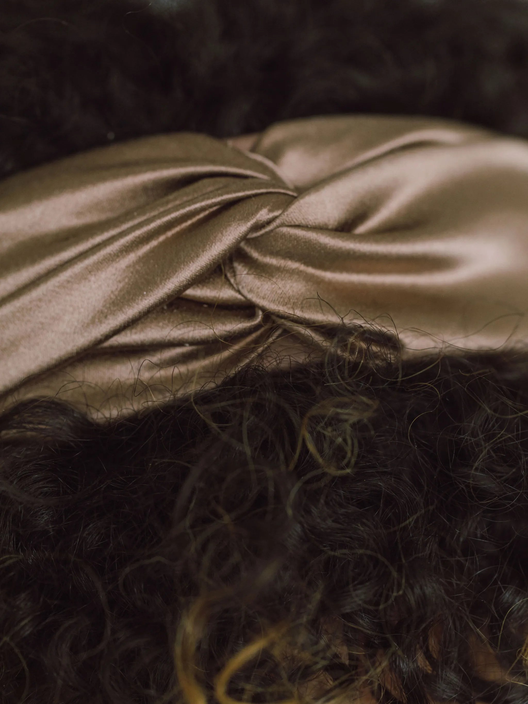 Twist silk satin headband