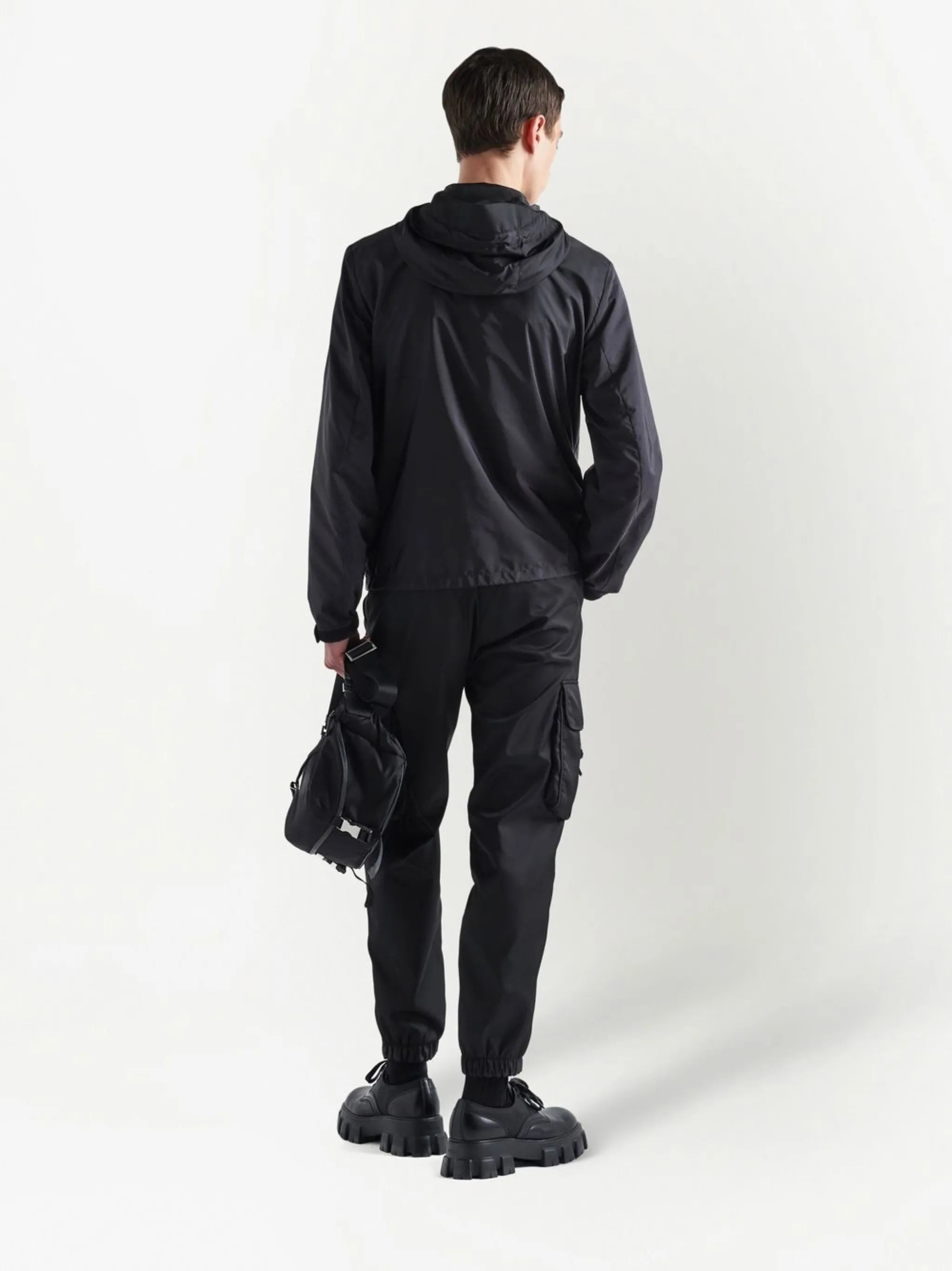 Re-Nylon hooded jacket