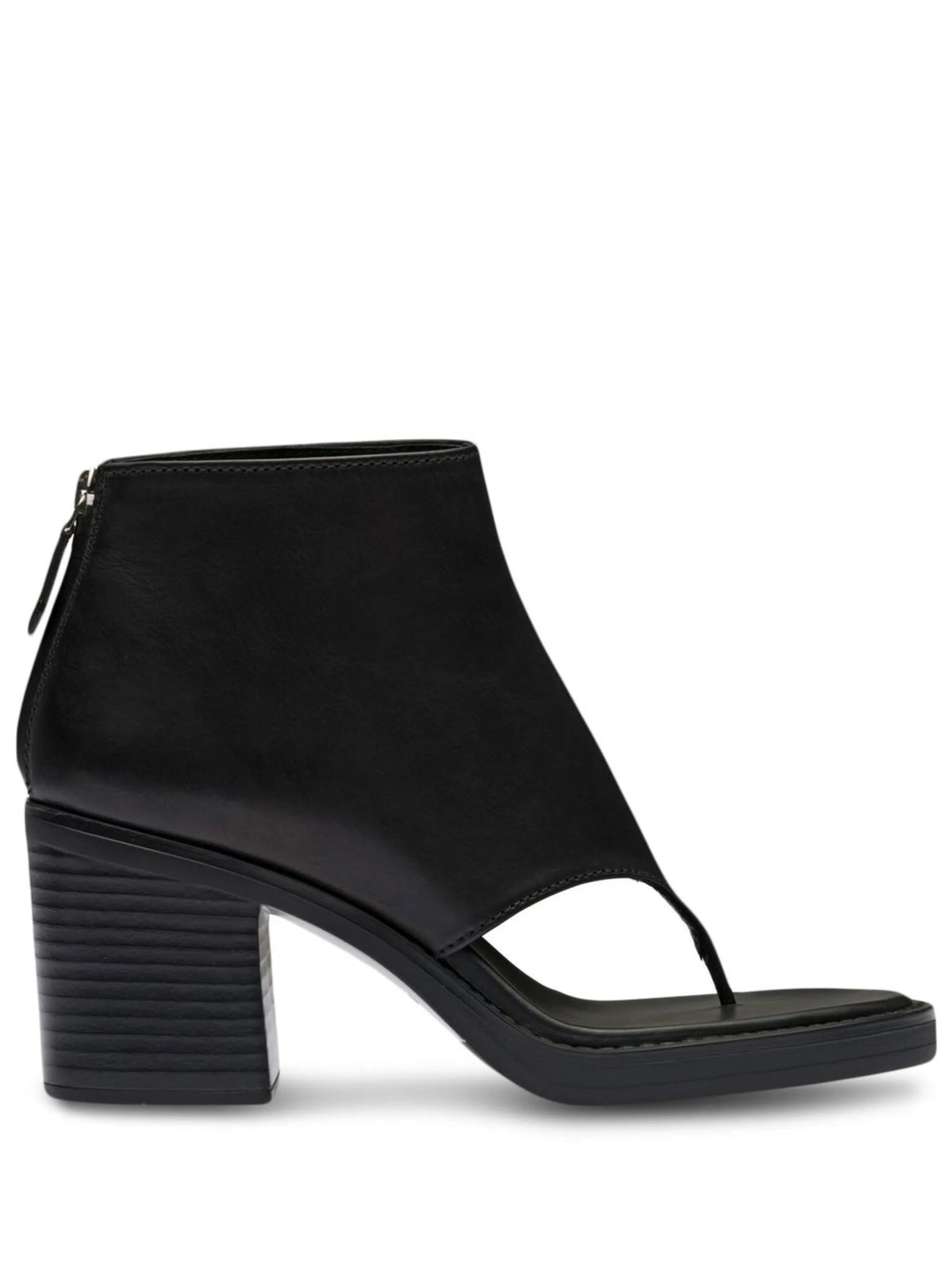 Leather thong ankle boots