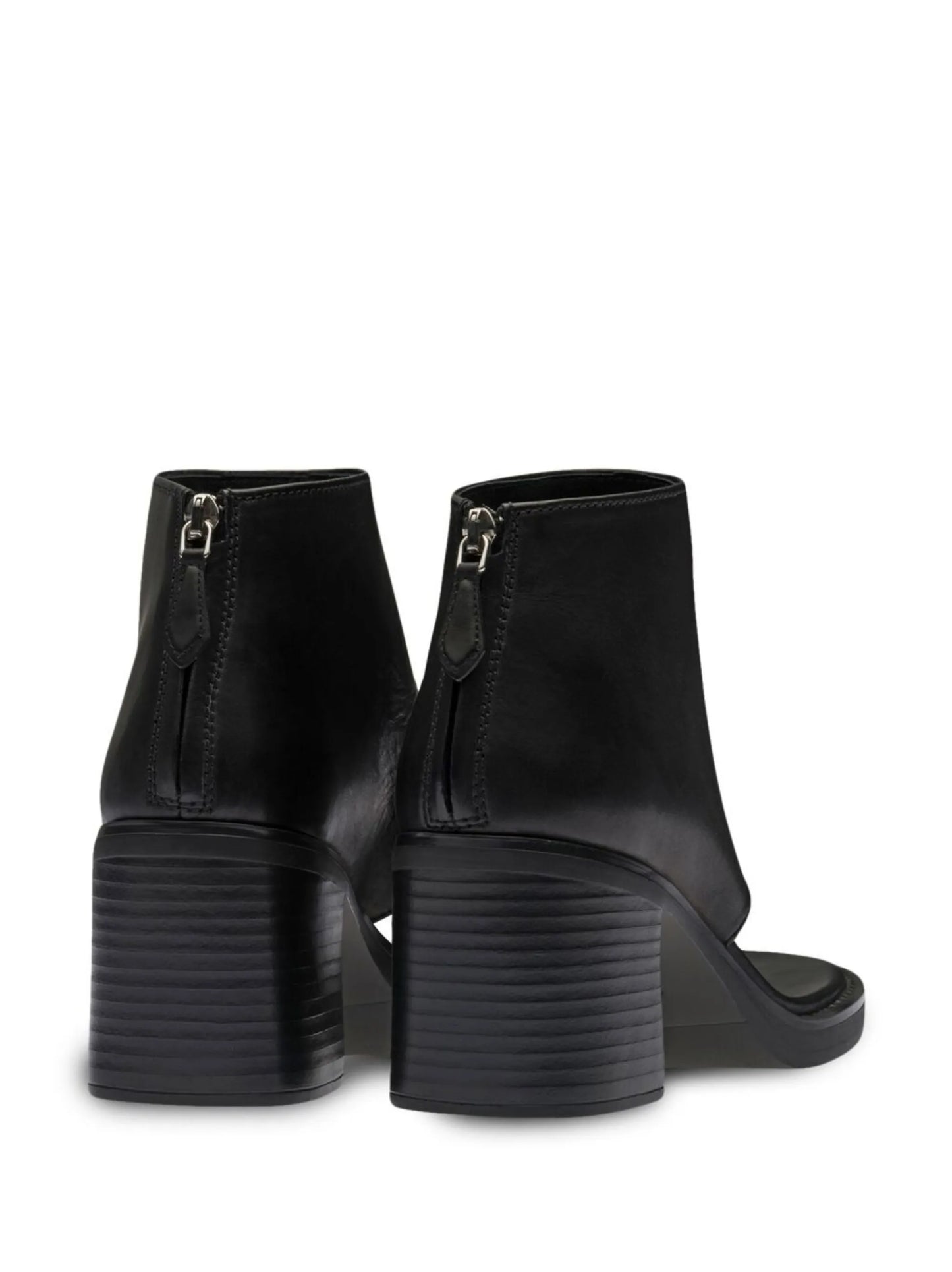 Leather thong ankle boots