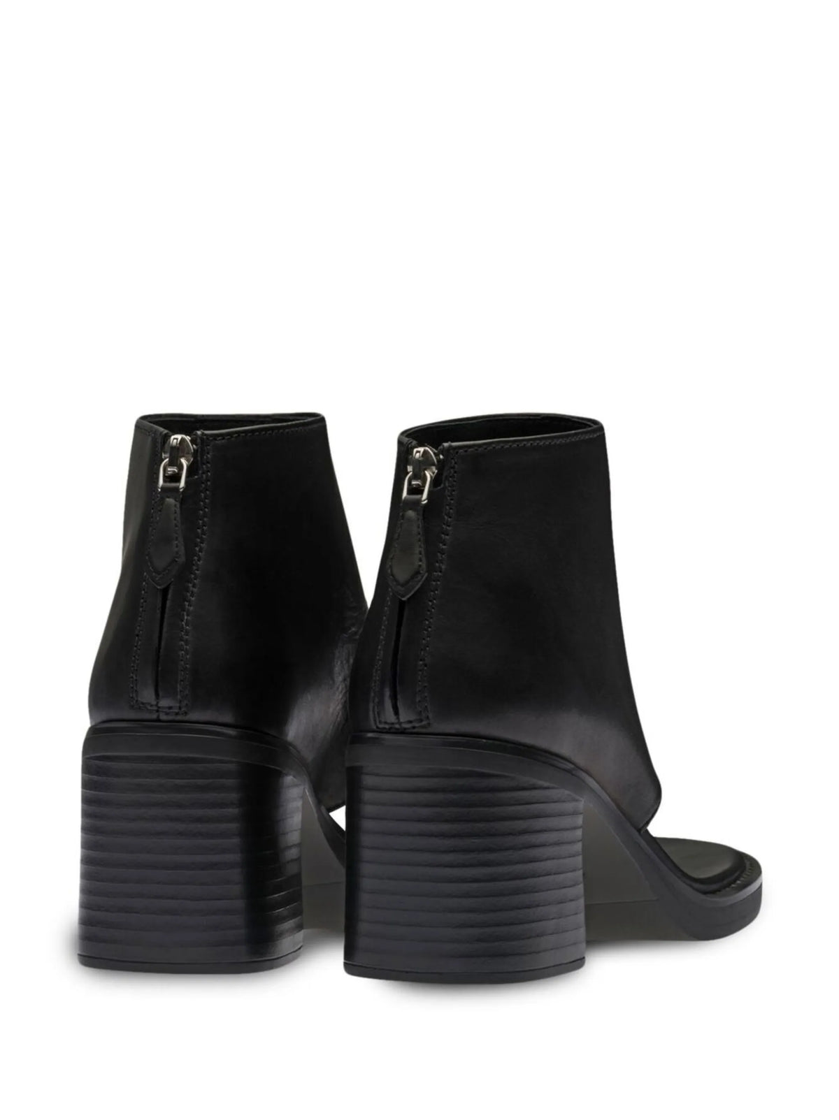 Leather thong ankle boots