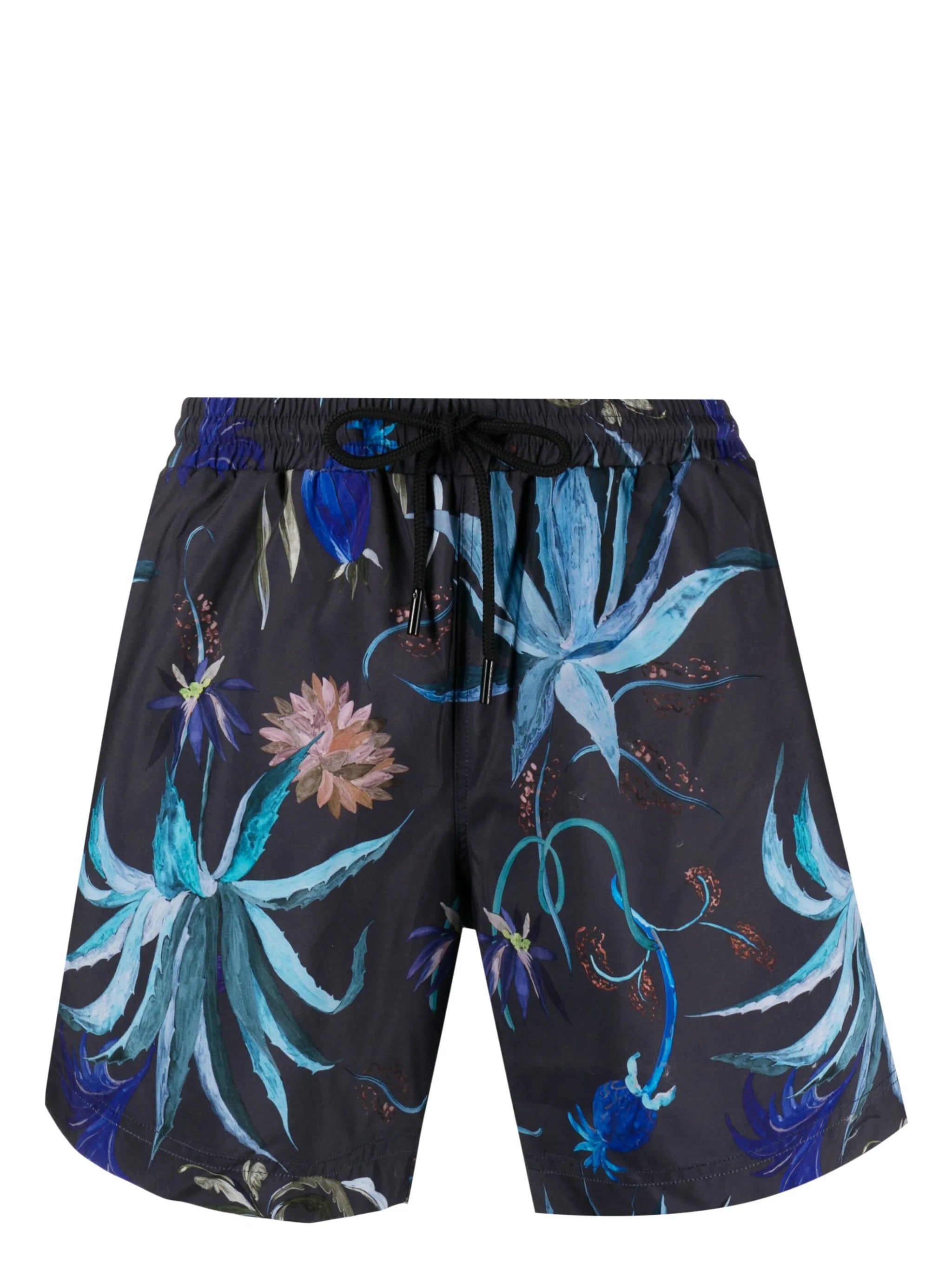 floral-print swim shorts