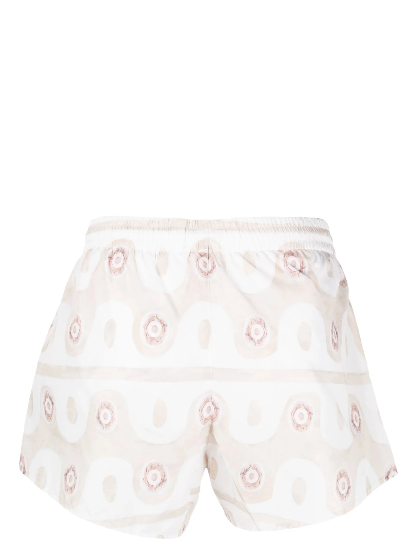 Jungle wave-print swim shorts