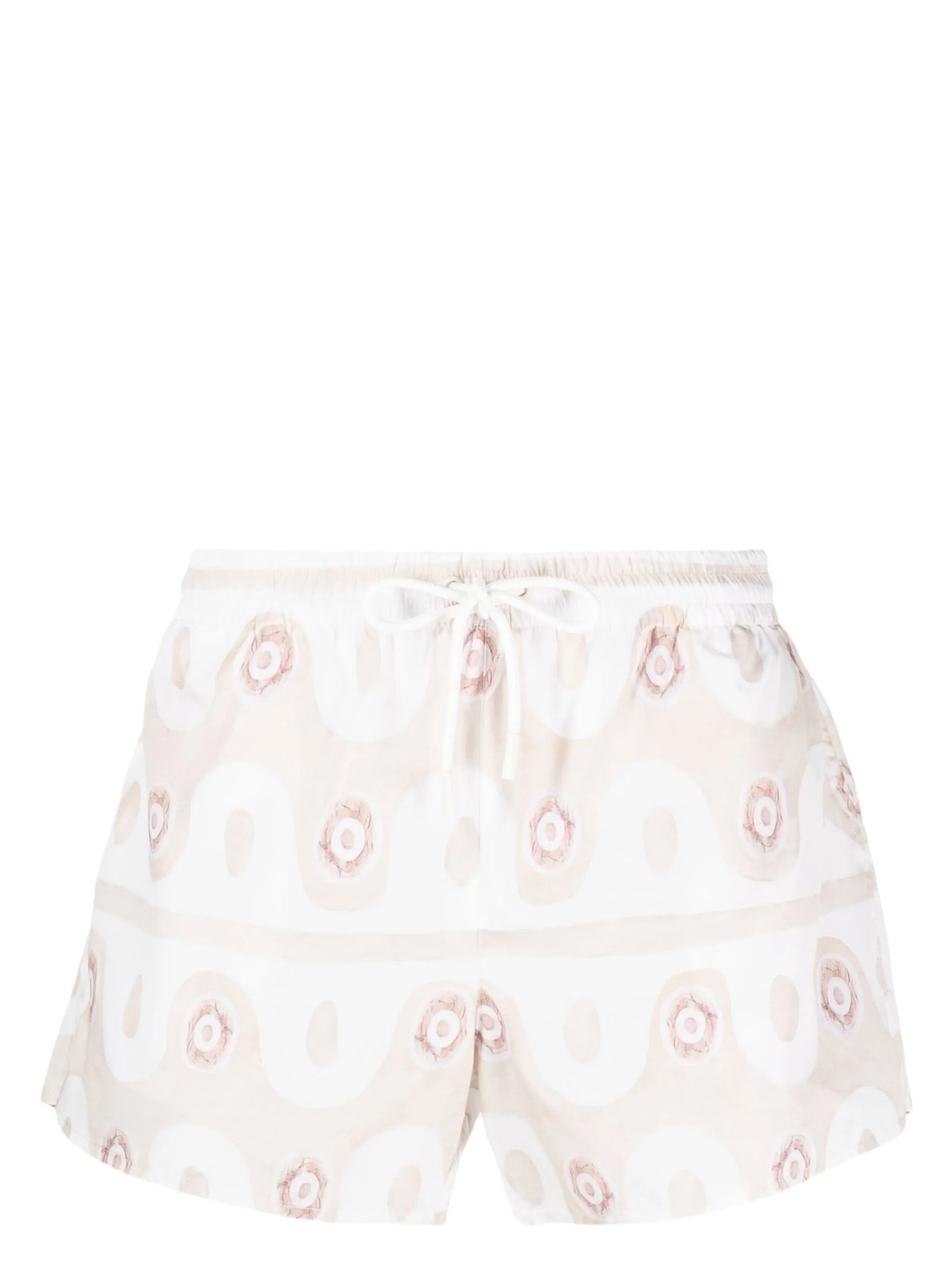 Jungle wave-print swim shorts