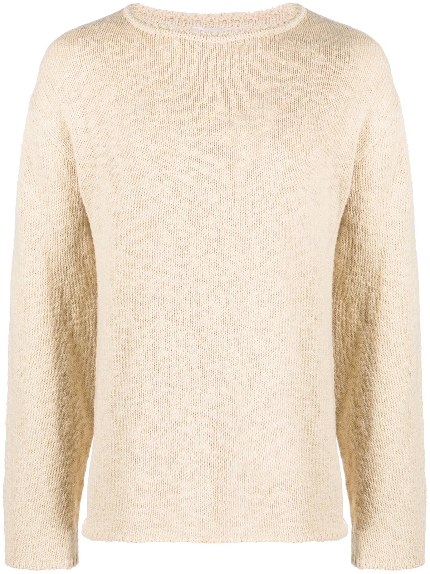 knitted long-sleeve cotton jumper