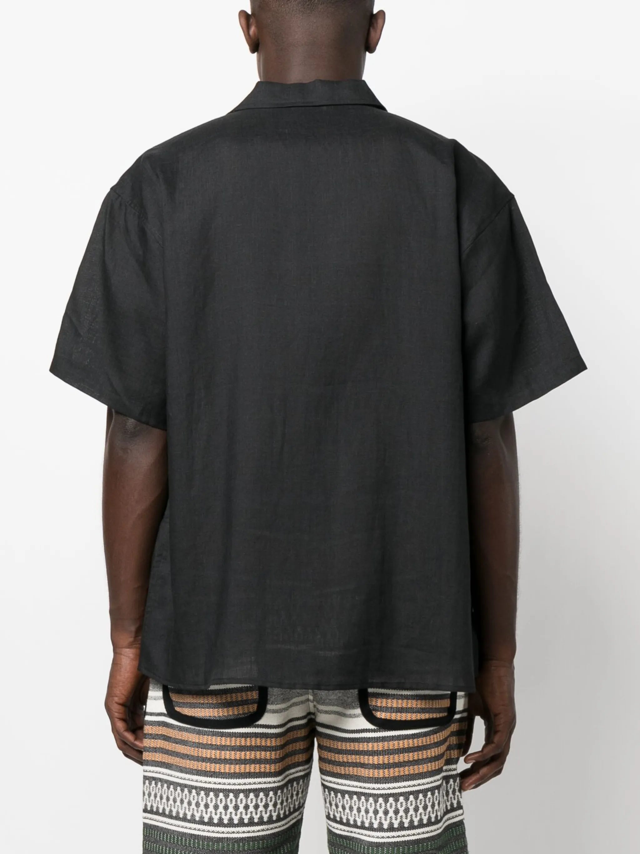 short-sleeve linen shirt