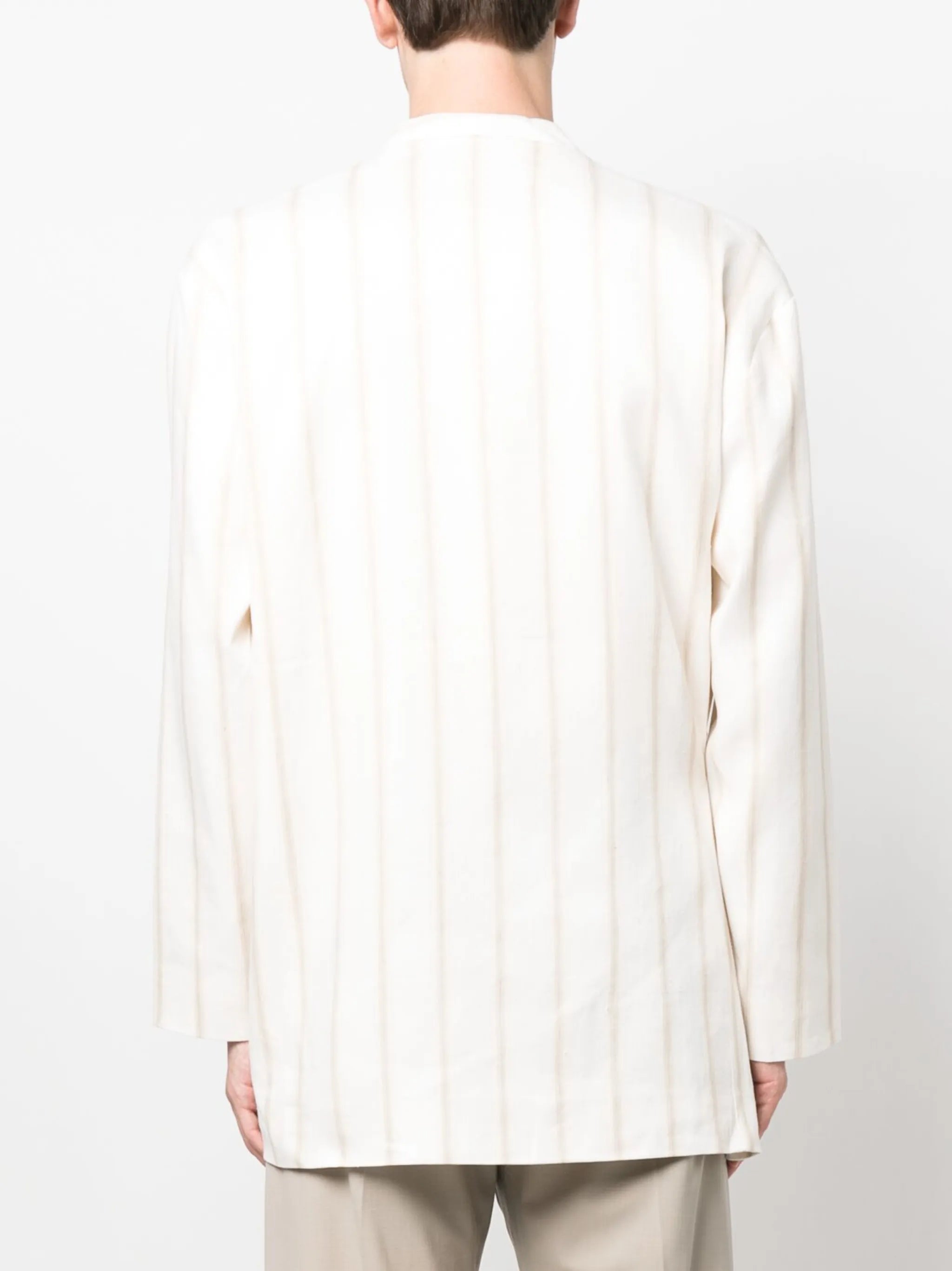check-print buckle-fastening blazer