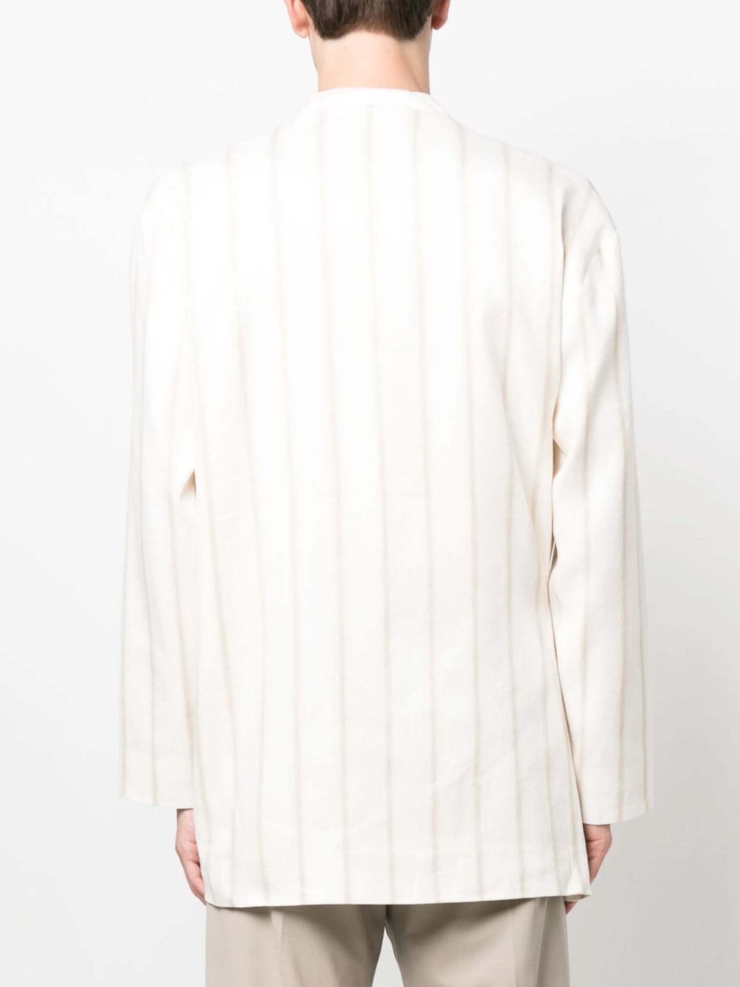 check-print buckle-fastening blazer