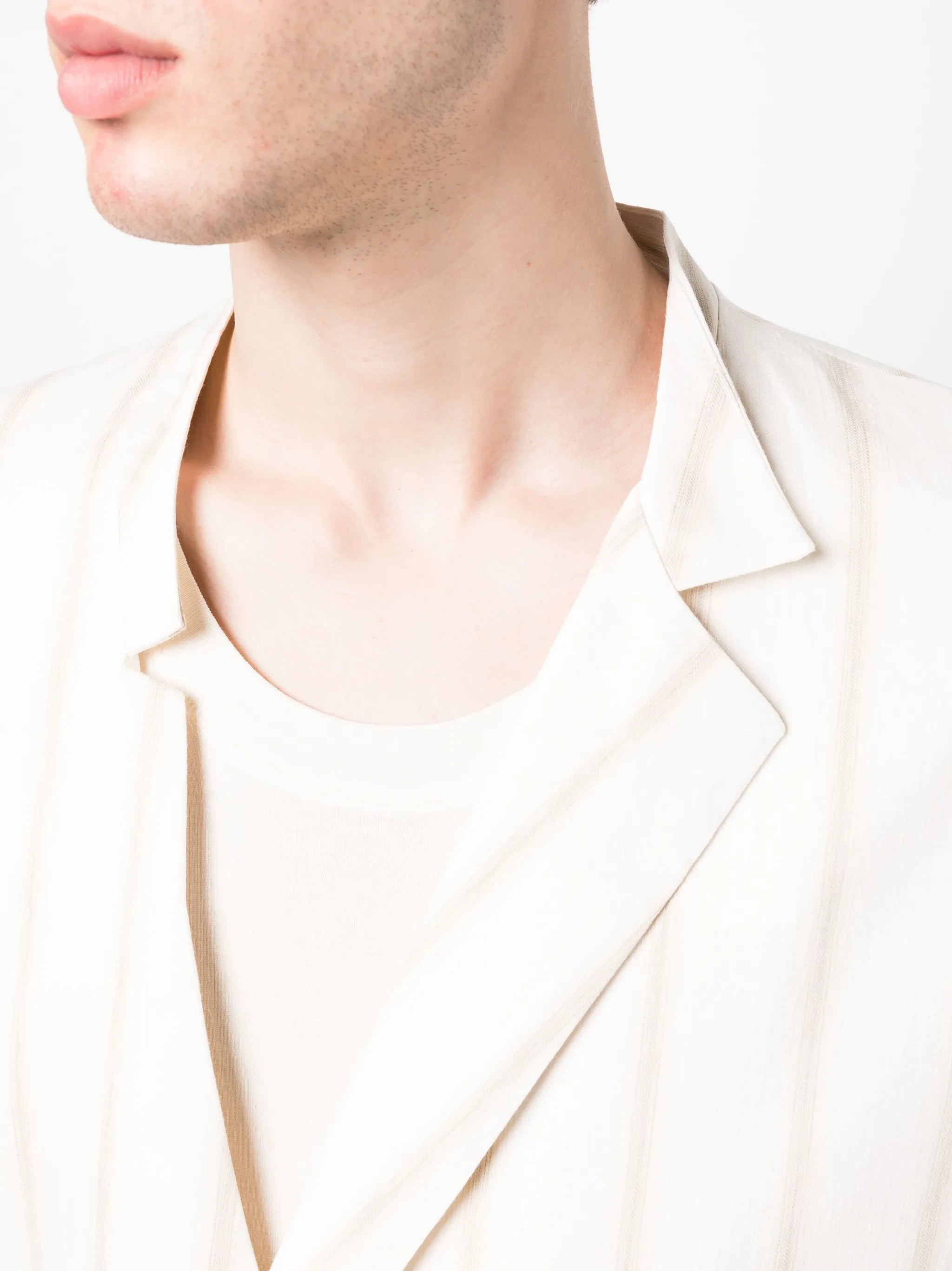 check-print buckle-fastening blazer
