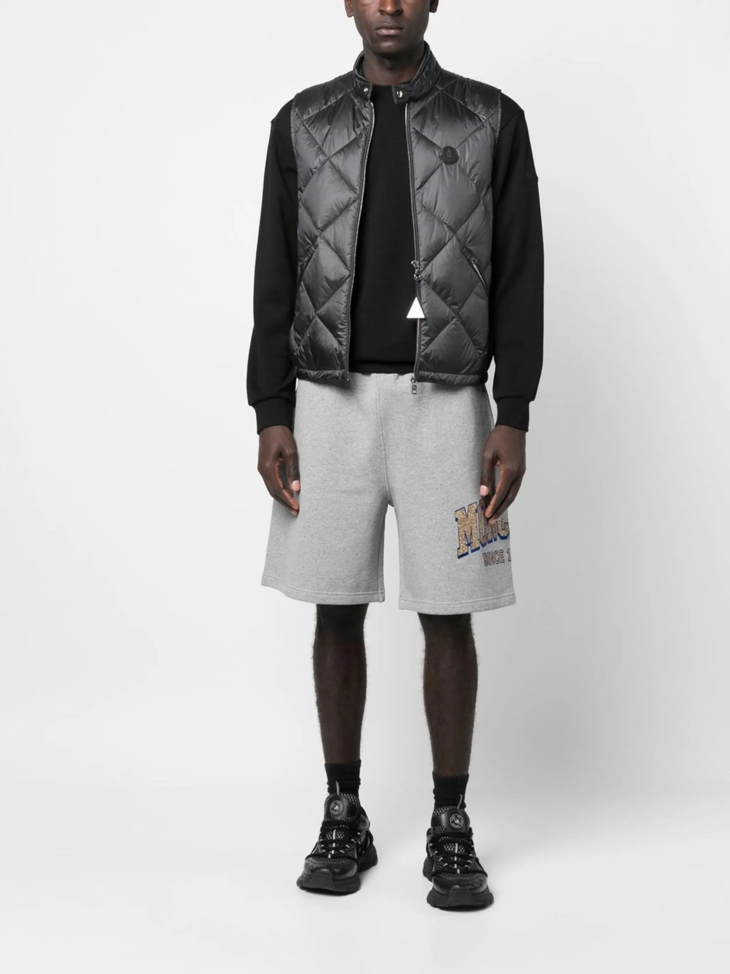 logo-print shorts