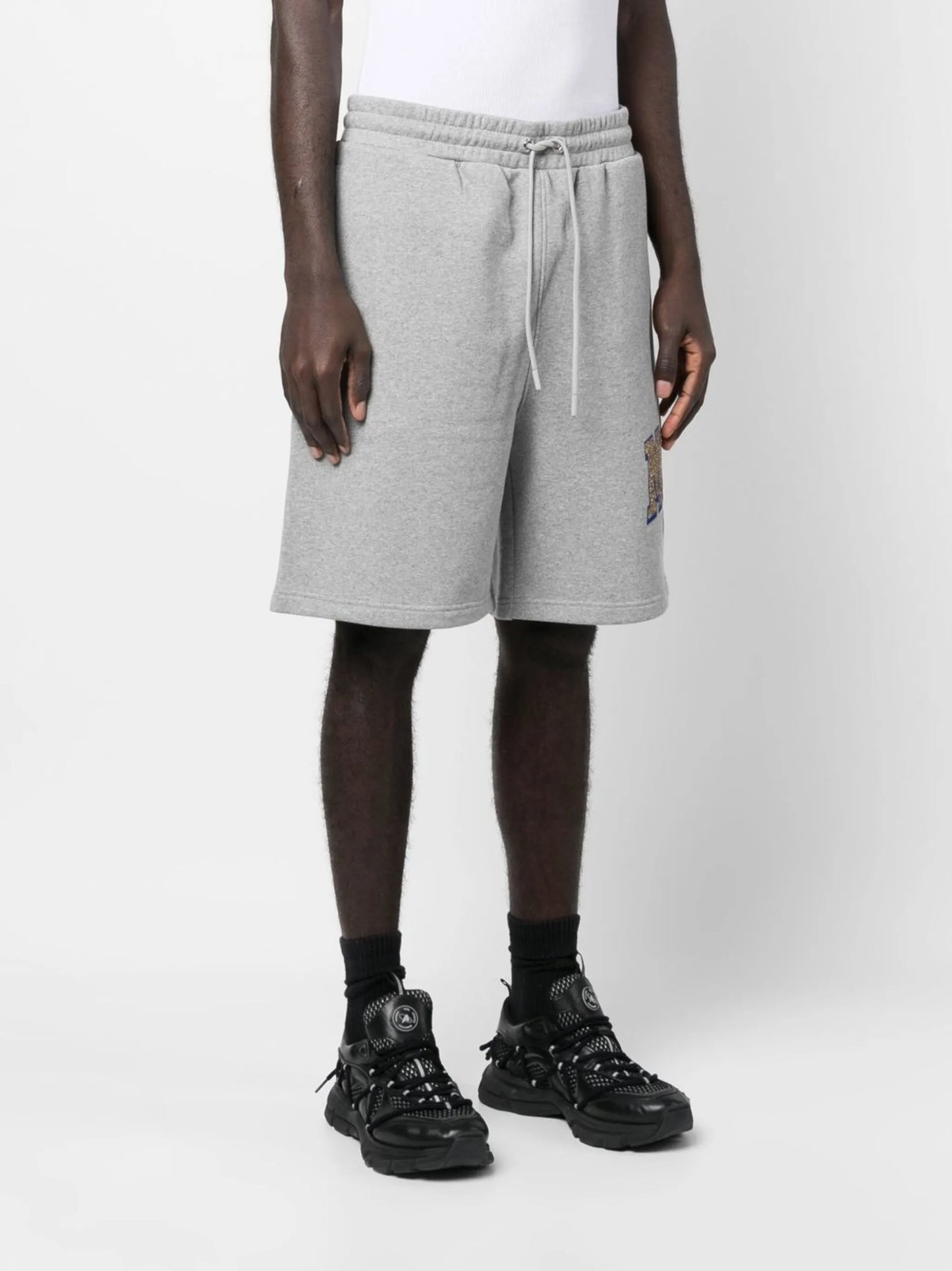 logo-print shorts