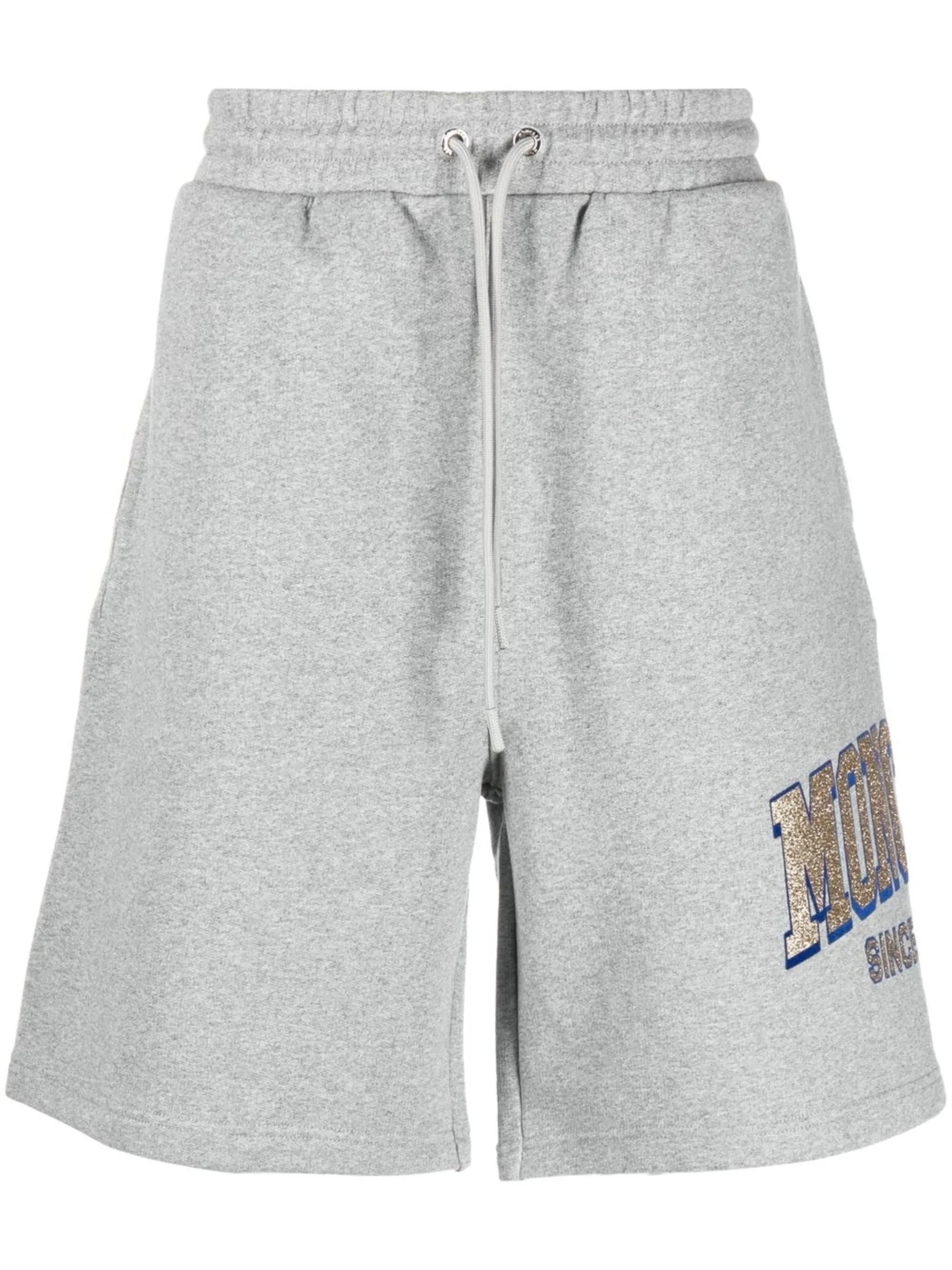 logo-print shorts