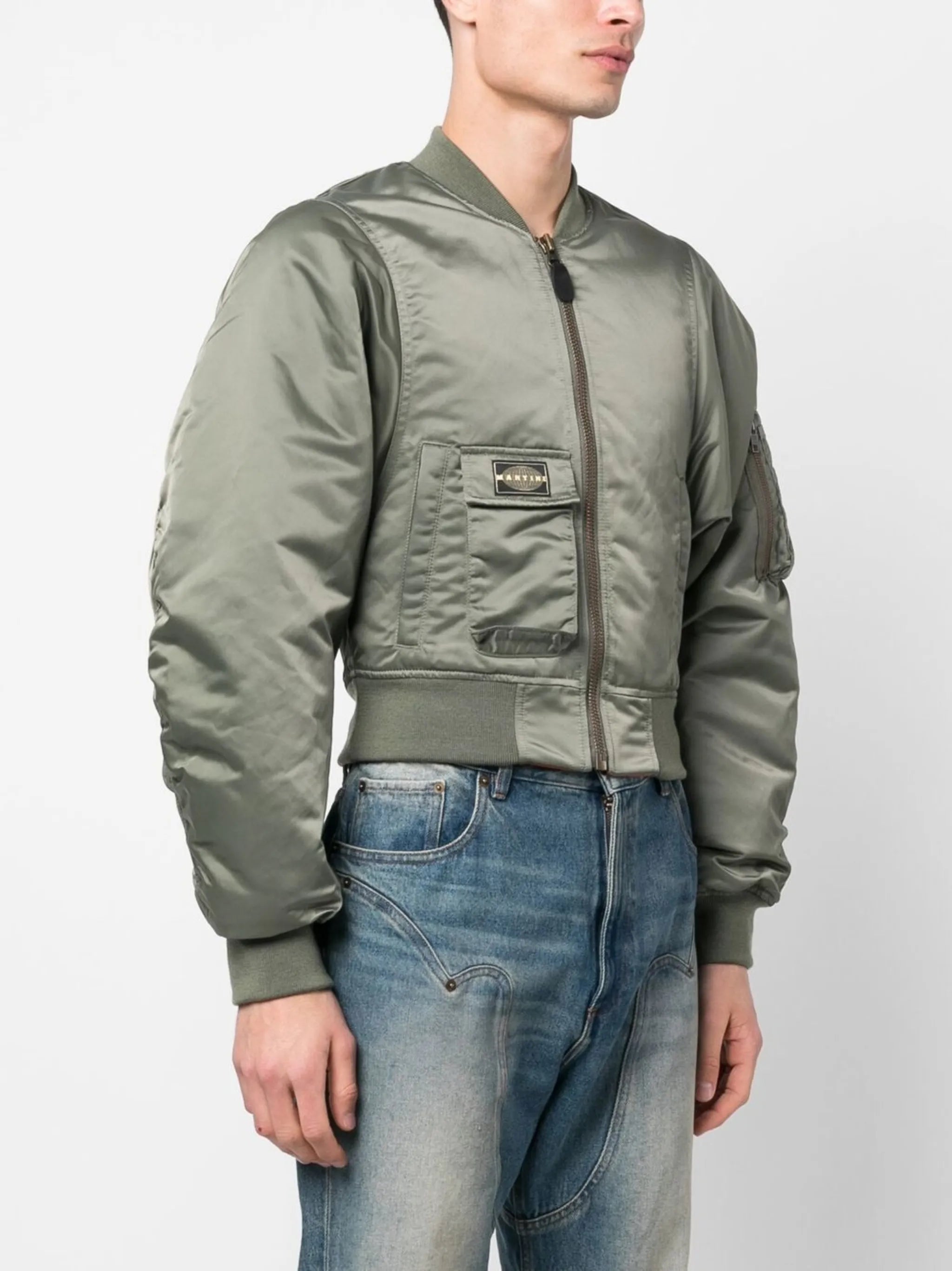 cropped bomber jacket
