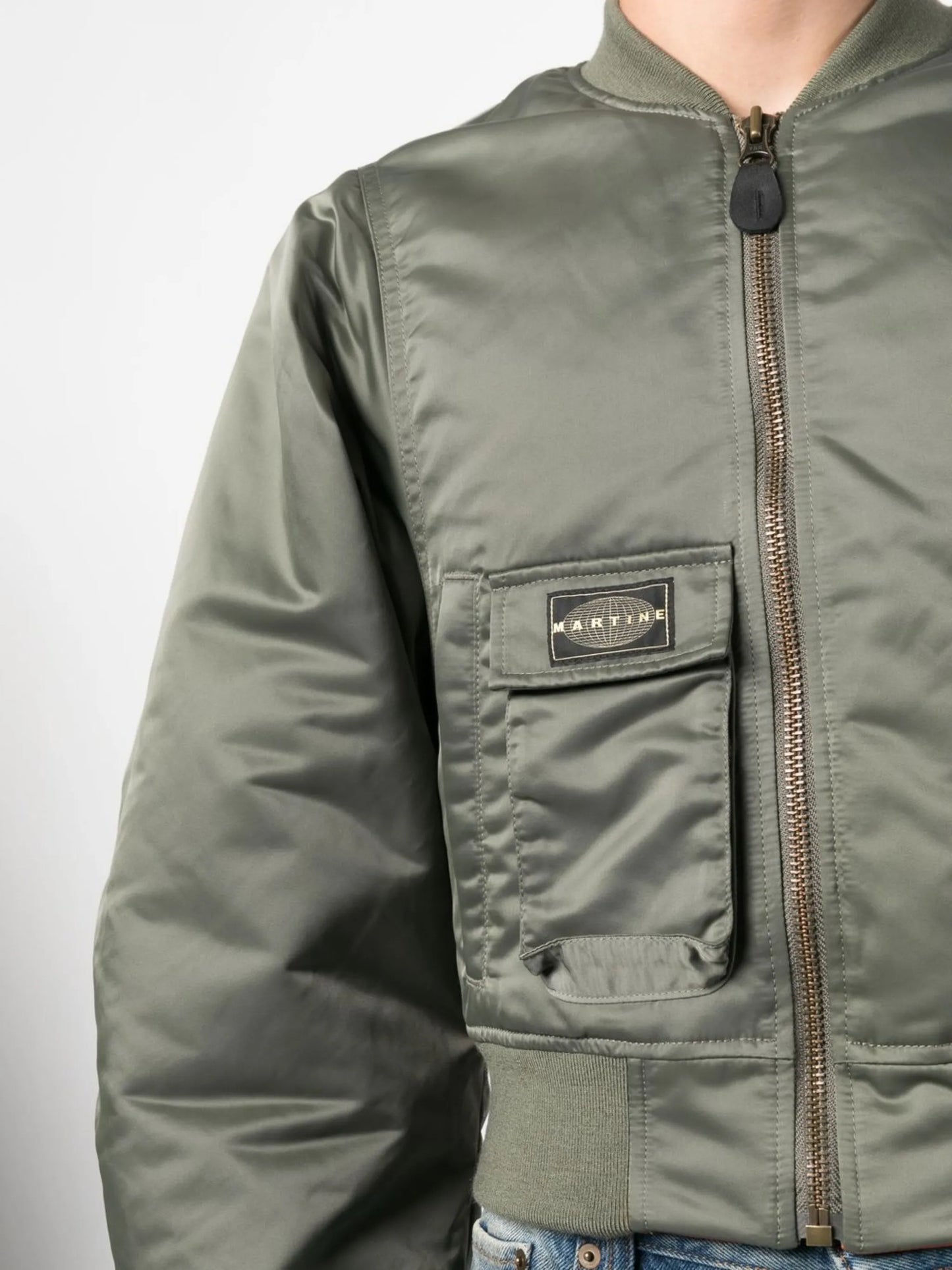 cropped bomber jacket