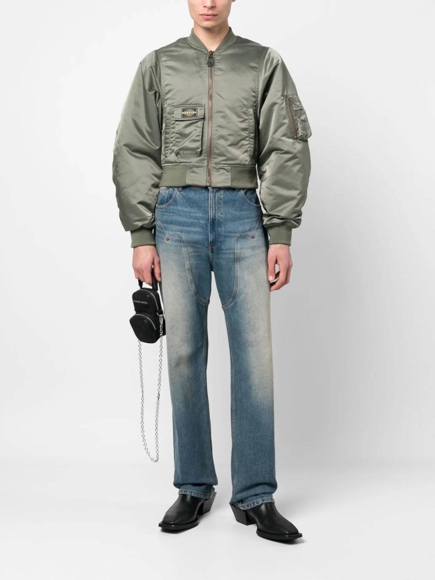 cropped bomber jacket