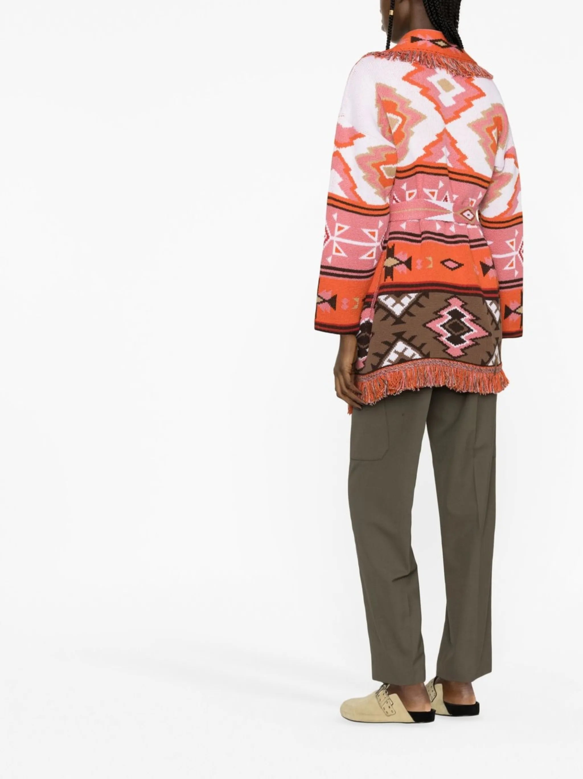 tie-front knitted cardigan