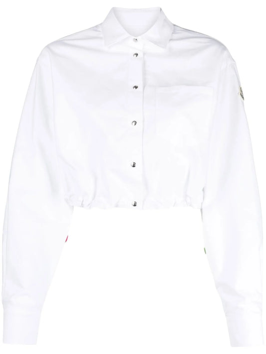 cropped buttoned shirt