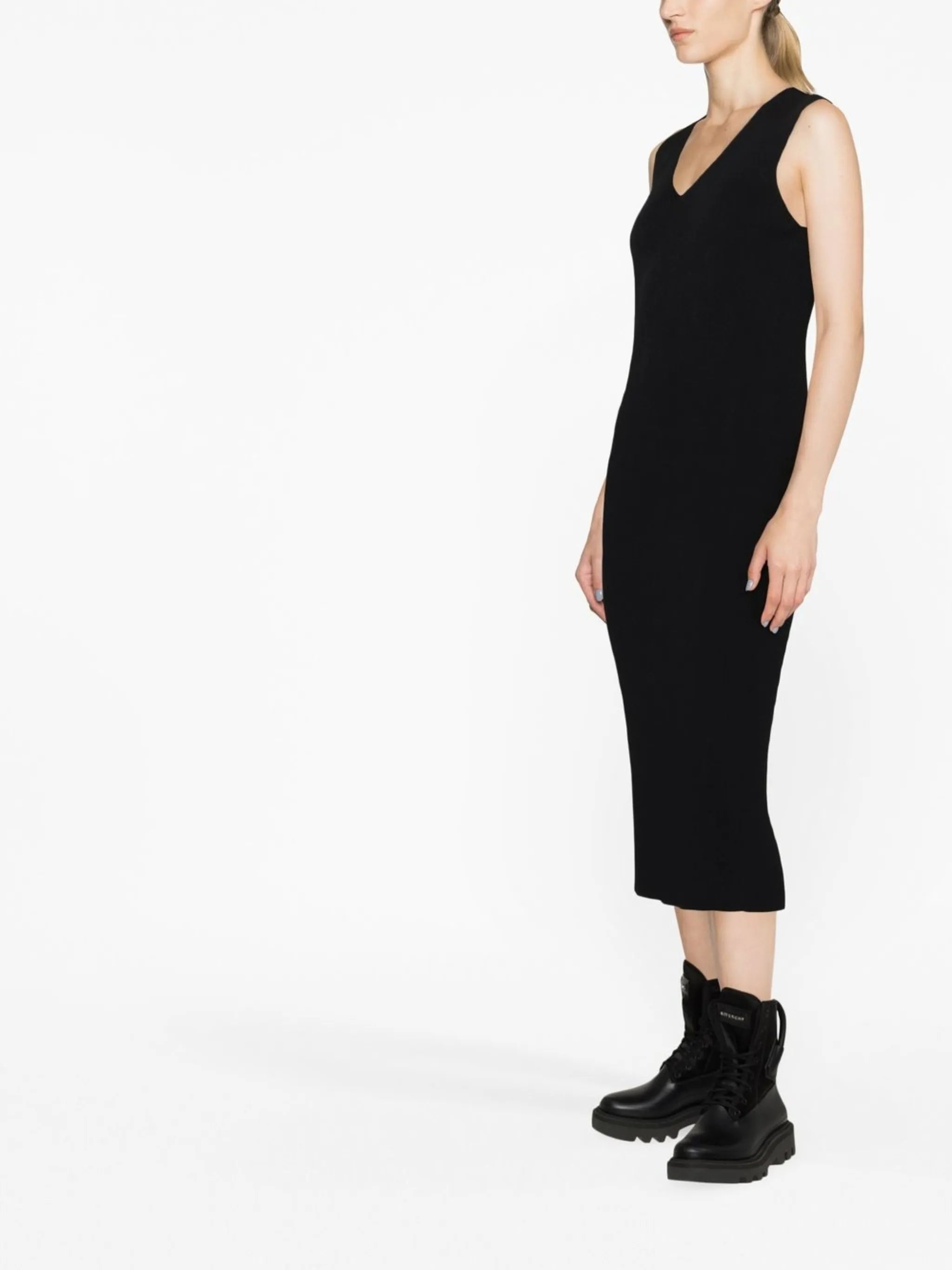 knitted midi dress