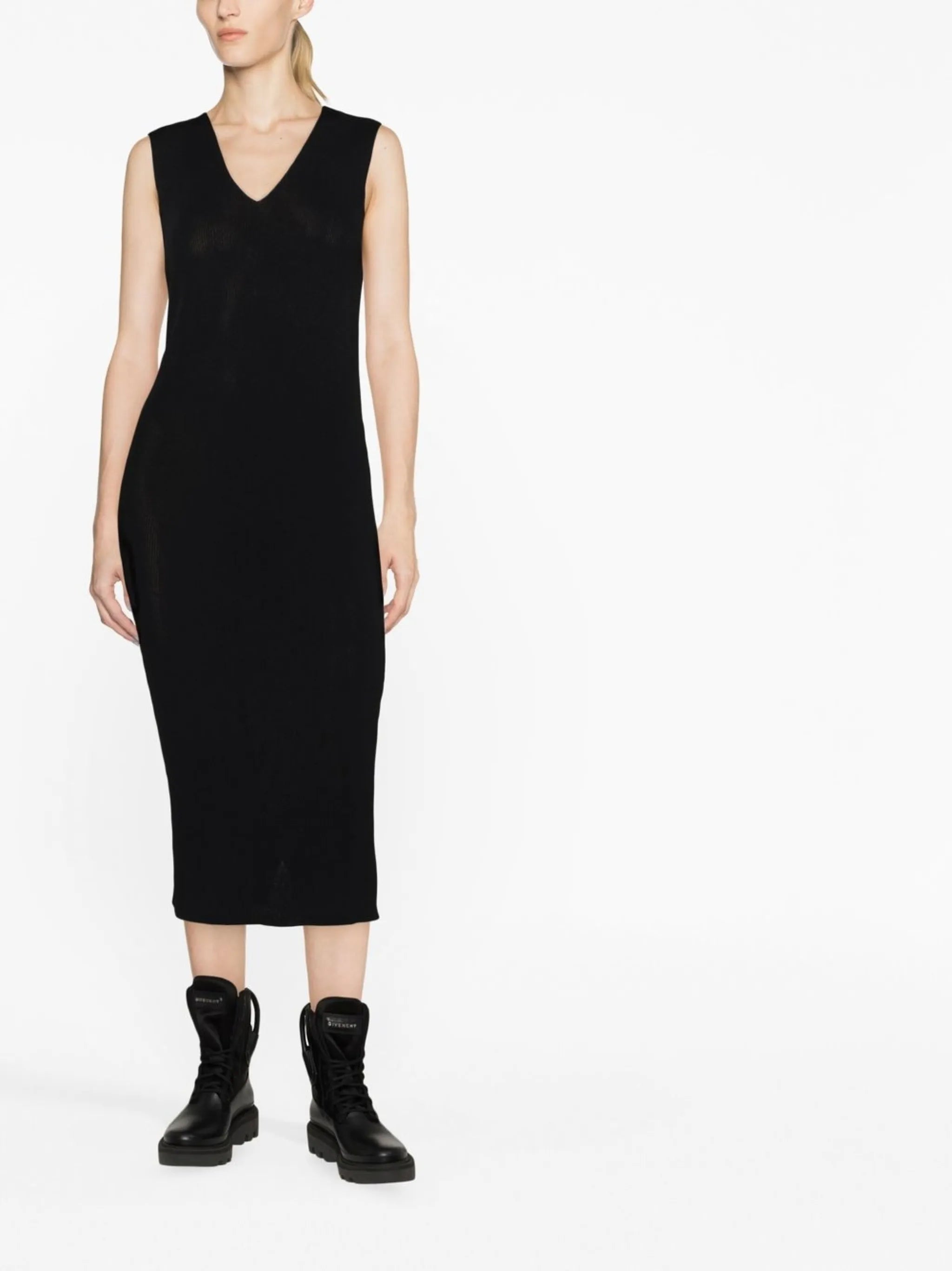 knitted midi dress