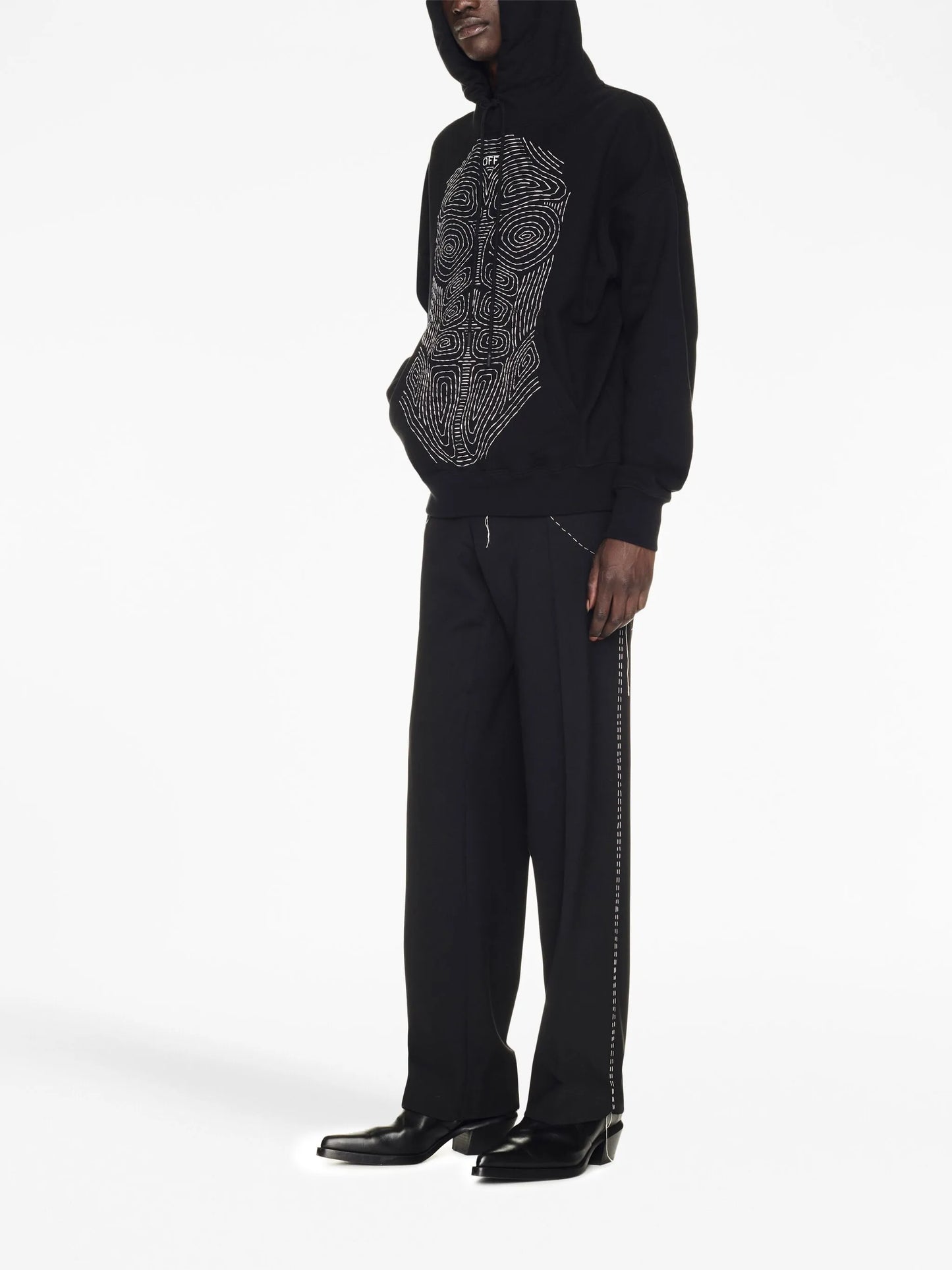 Body Stitch cotton hoodie