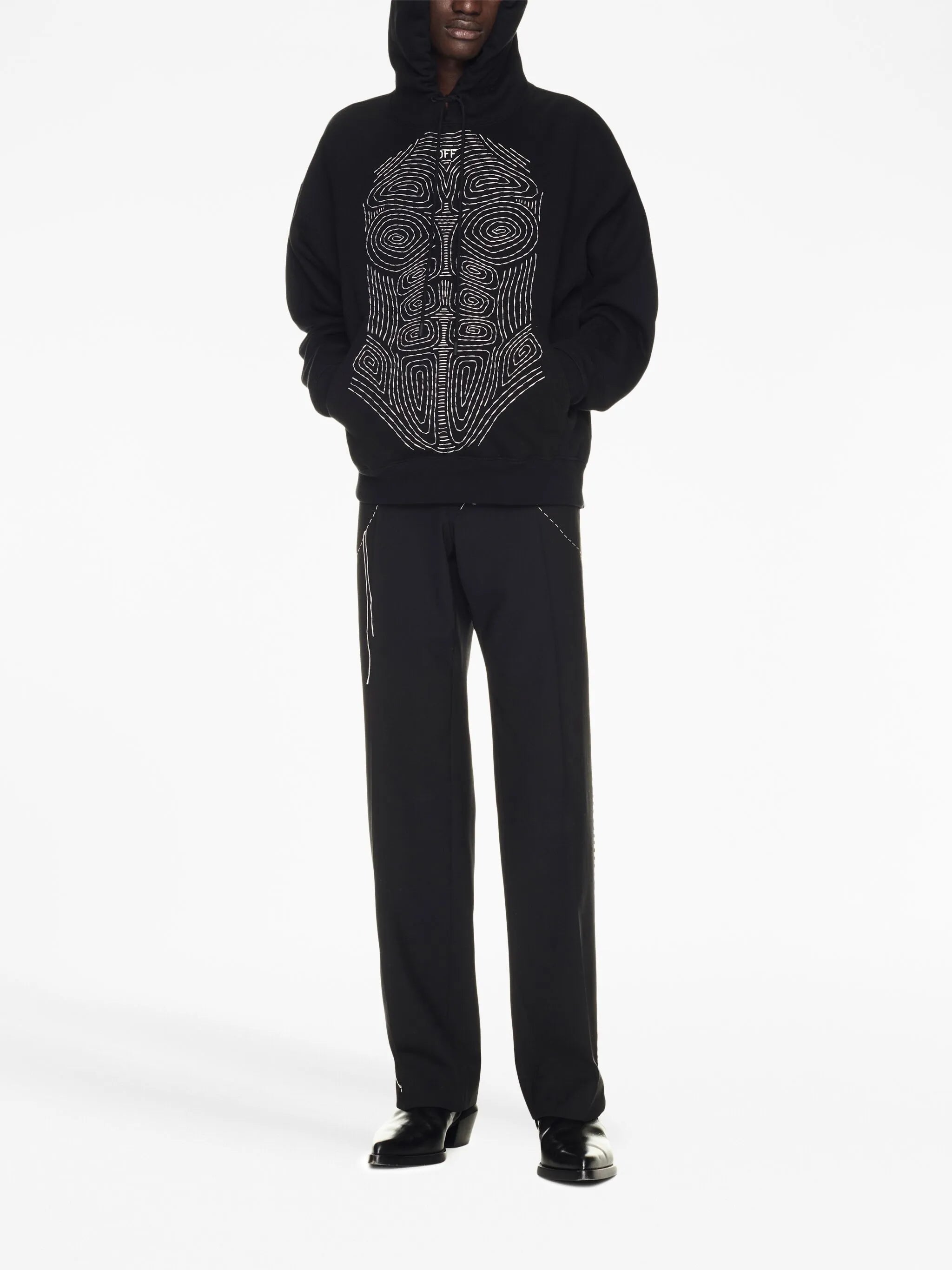Body Stitch cotton hoodie