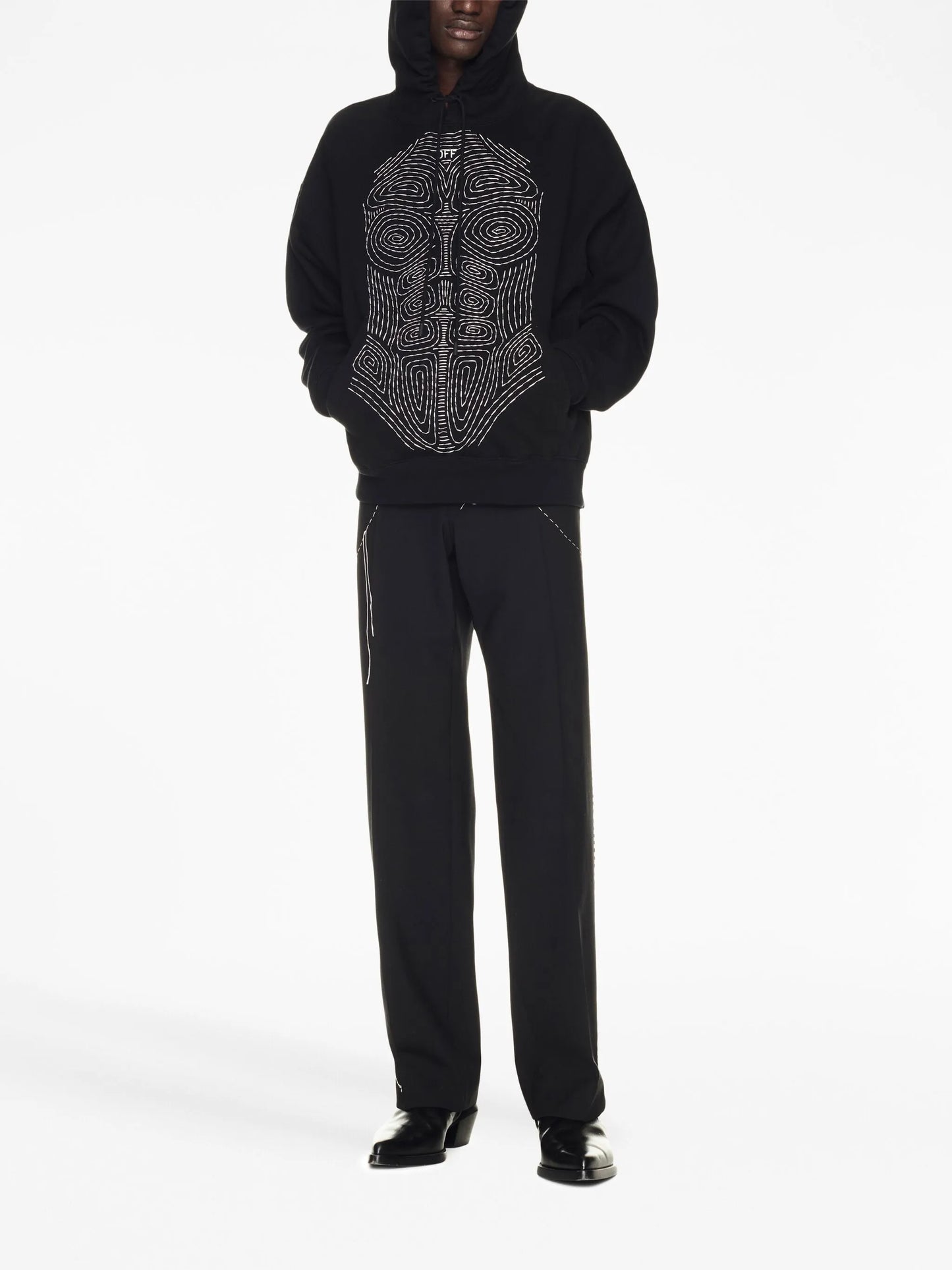 Body Stitch cotton hoodie