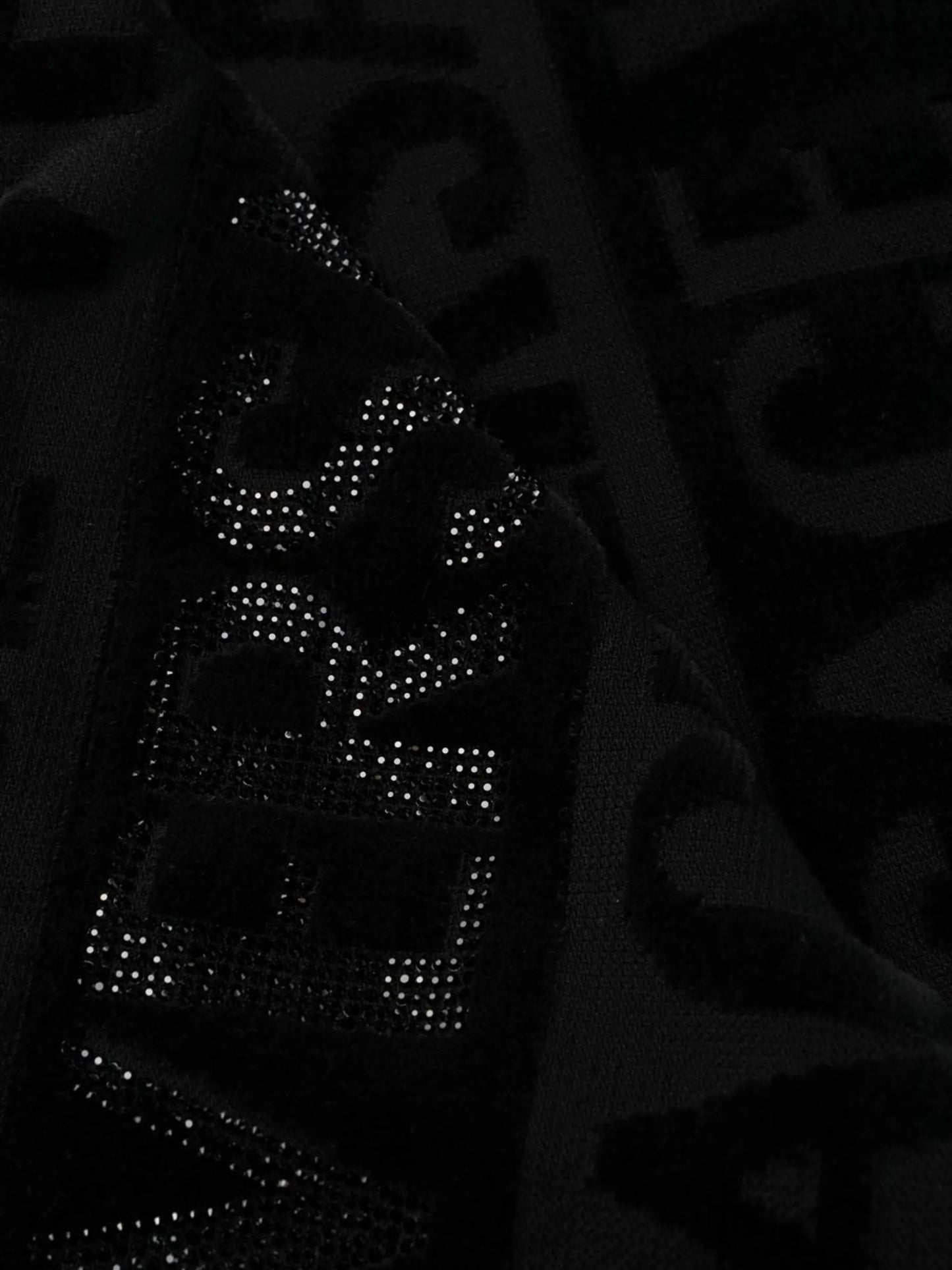 logo-print hooded robe