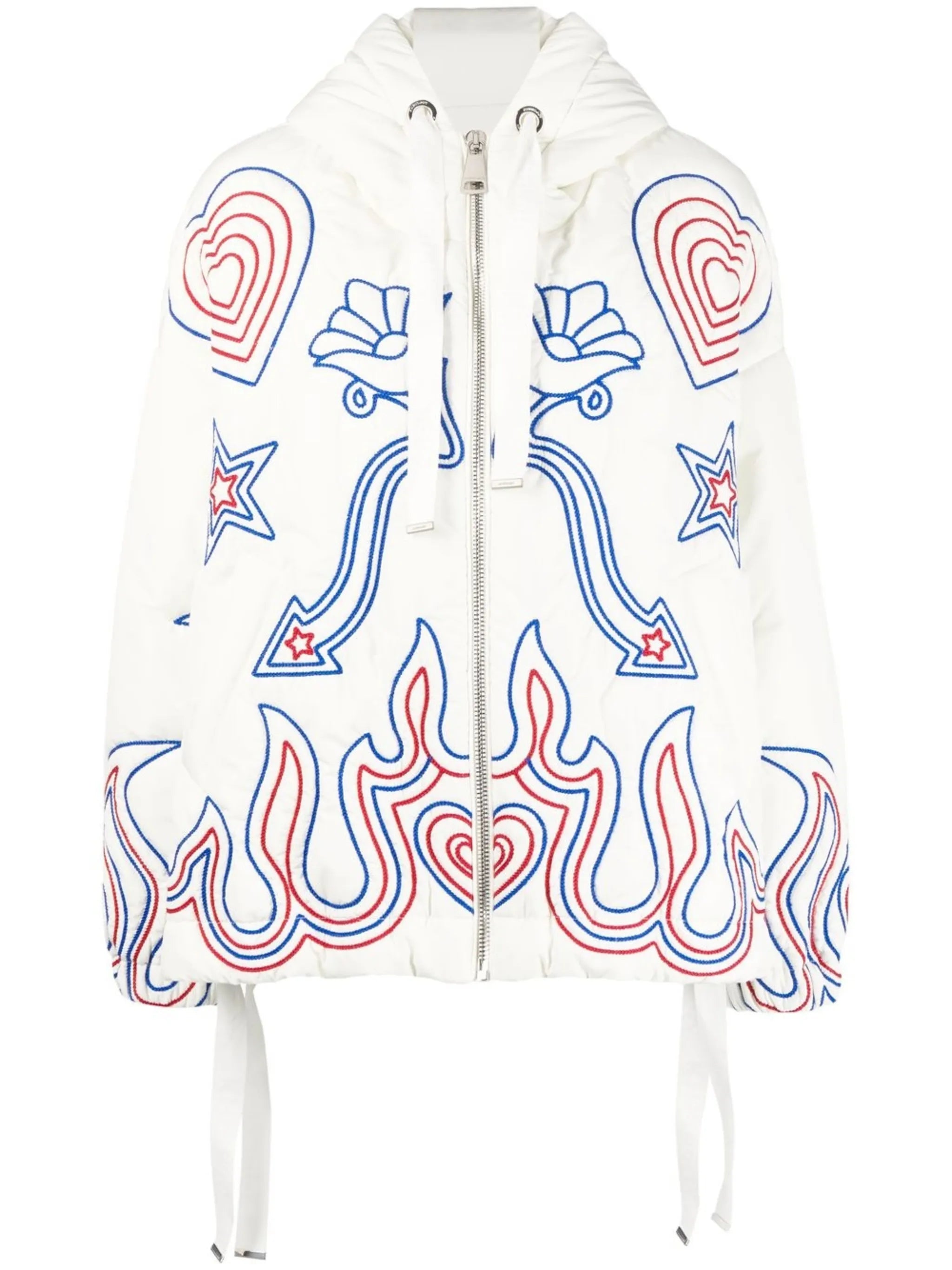embroidered puffer jacket