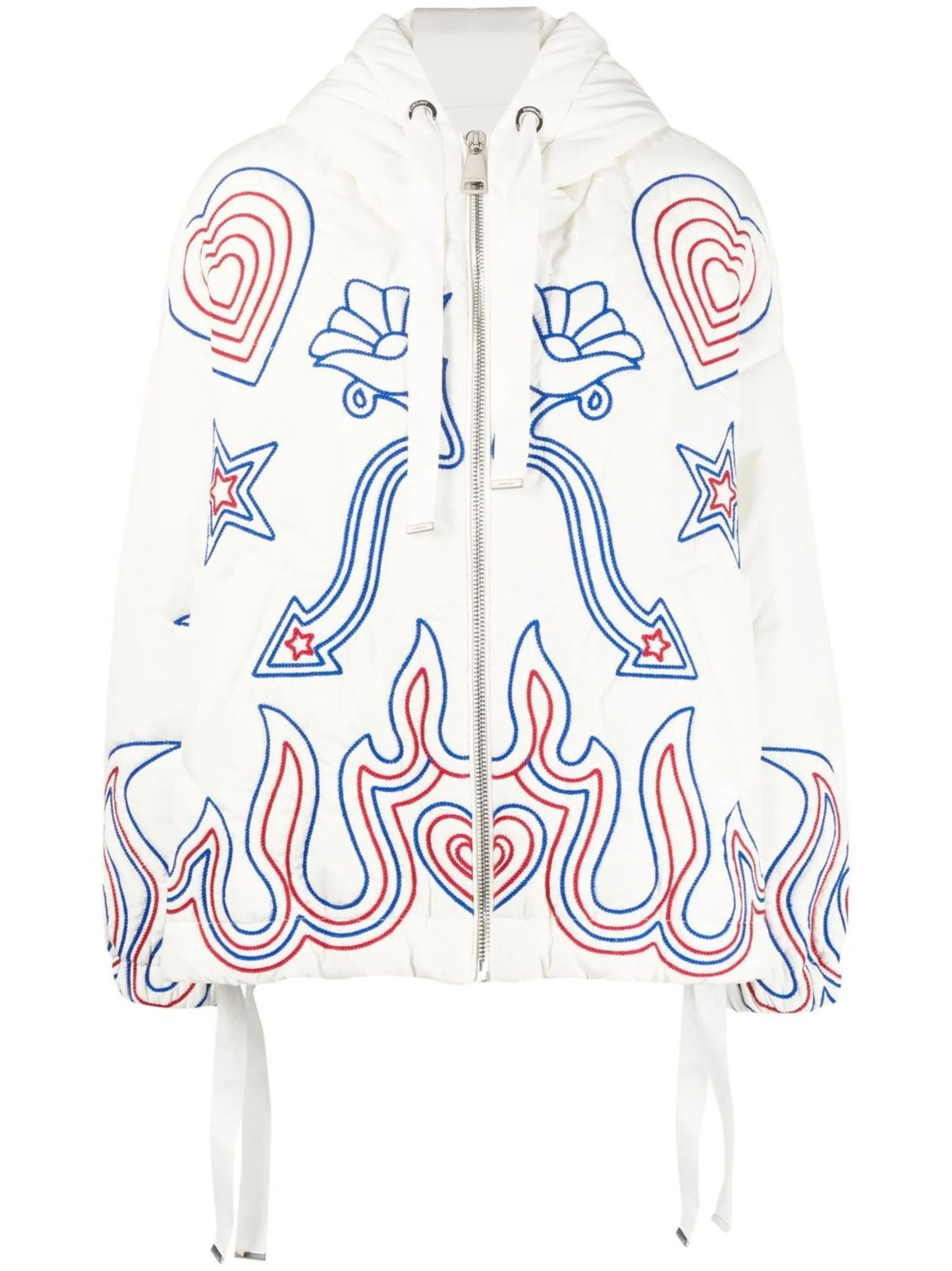 embroidered puffer jacket